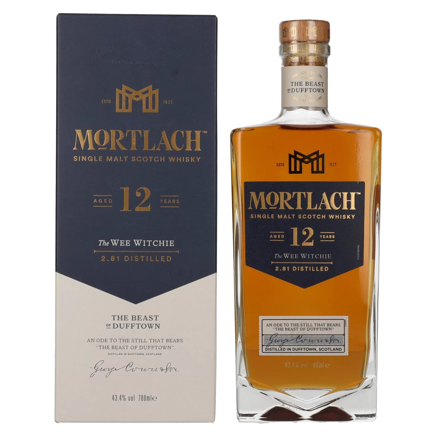 Mortlach 12 Years Old The WEE WITCHIE Single Malt 43,4% Vol. 0,7l in Giftbox