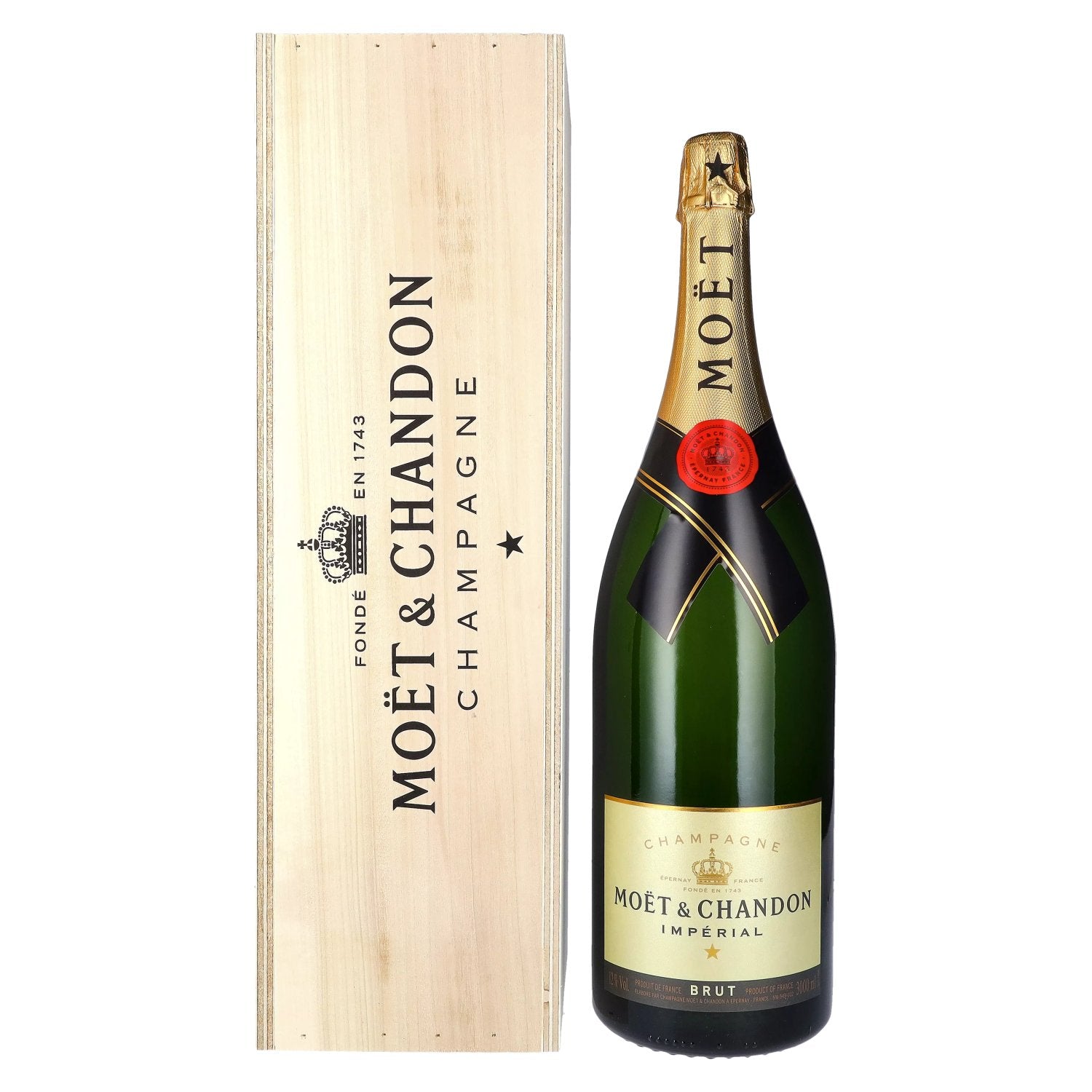 Moet & Chandon Champagne IMPERIAL Brut 12% Vol. 3l in Holzkiste