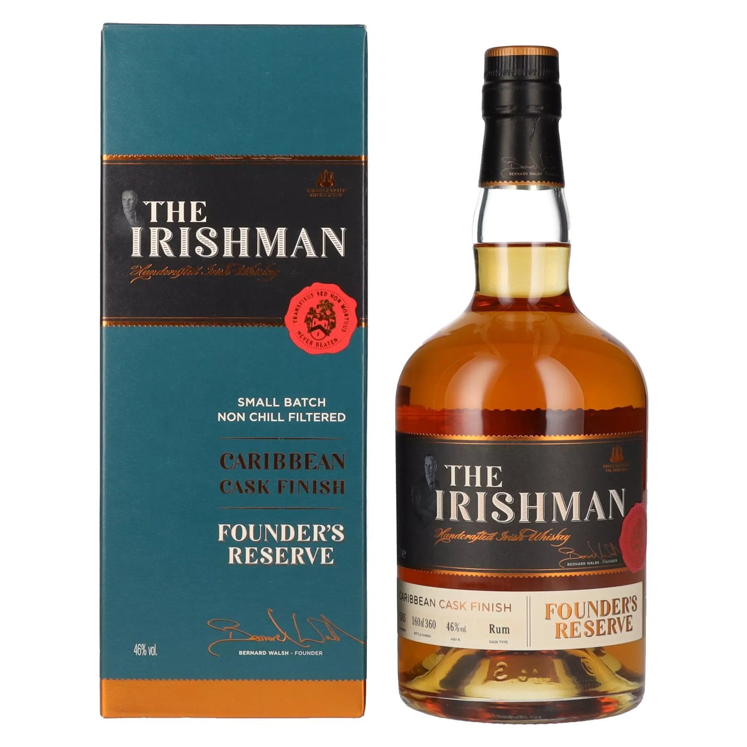 The Irishman FOUNDERS RESERVE Caribbean Cask Finish 46% Vol. 0,7l in Giftbox