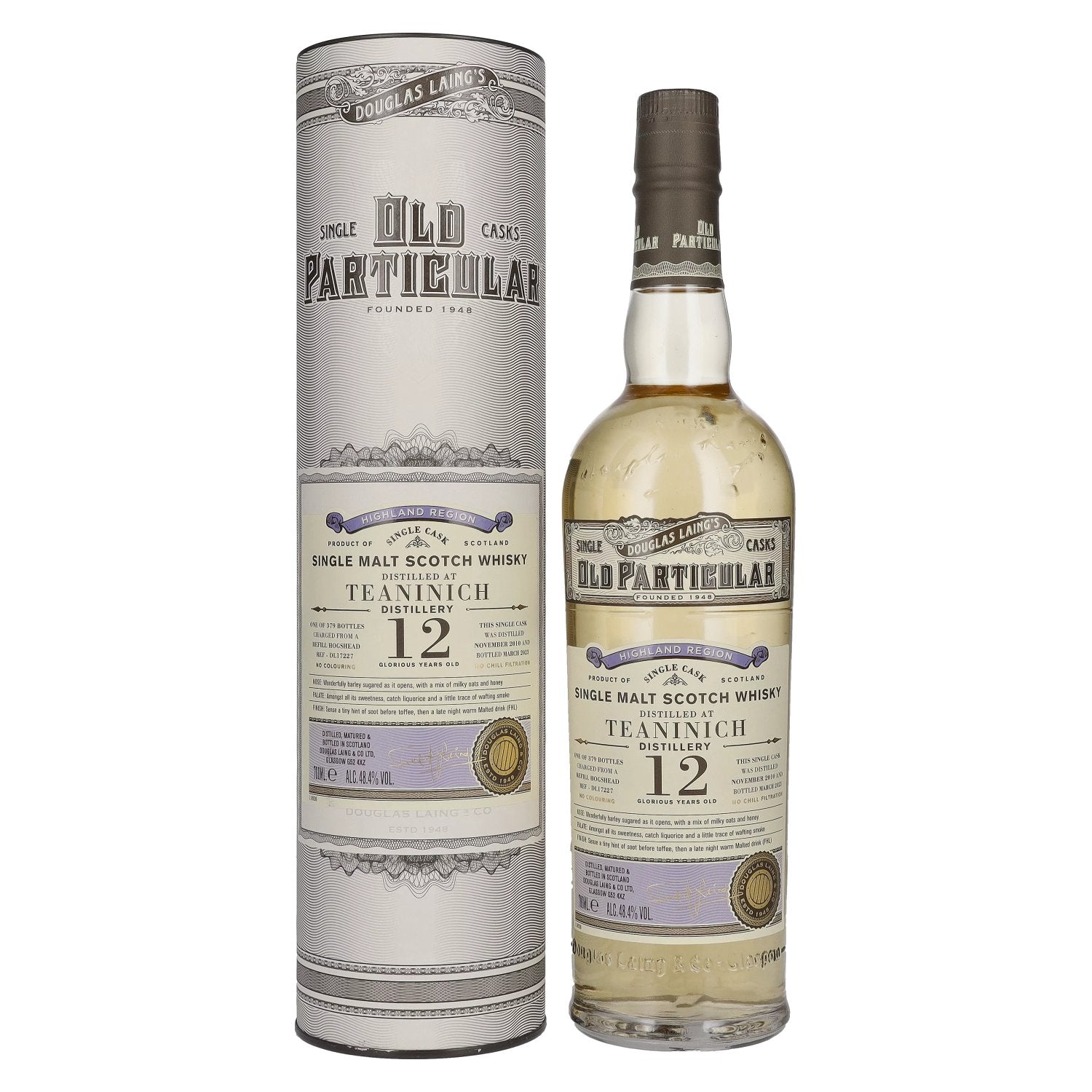 Douglas Laing OLD PARTICULAR Teaninich 12 Years Old Single Cask Malt 2010 48,4% Vol. 0,7l in Giftbox