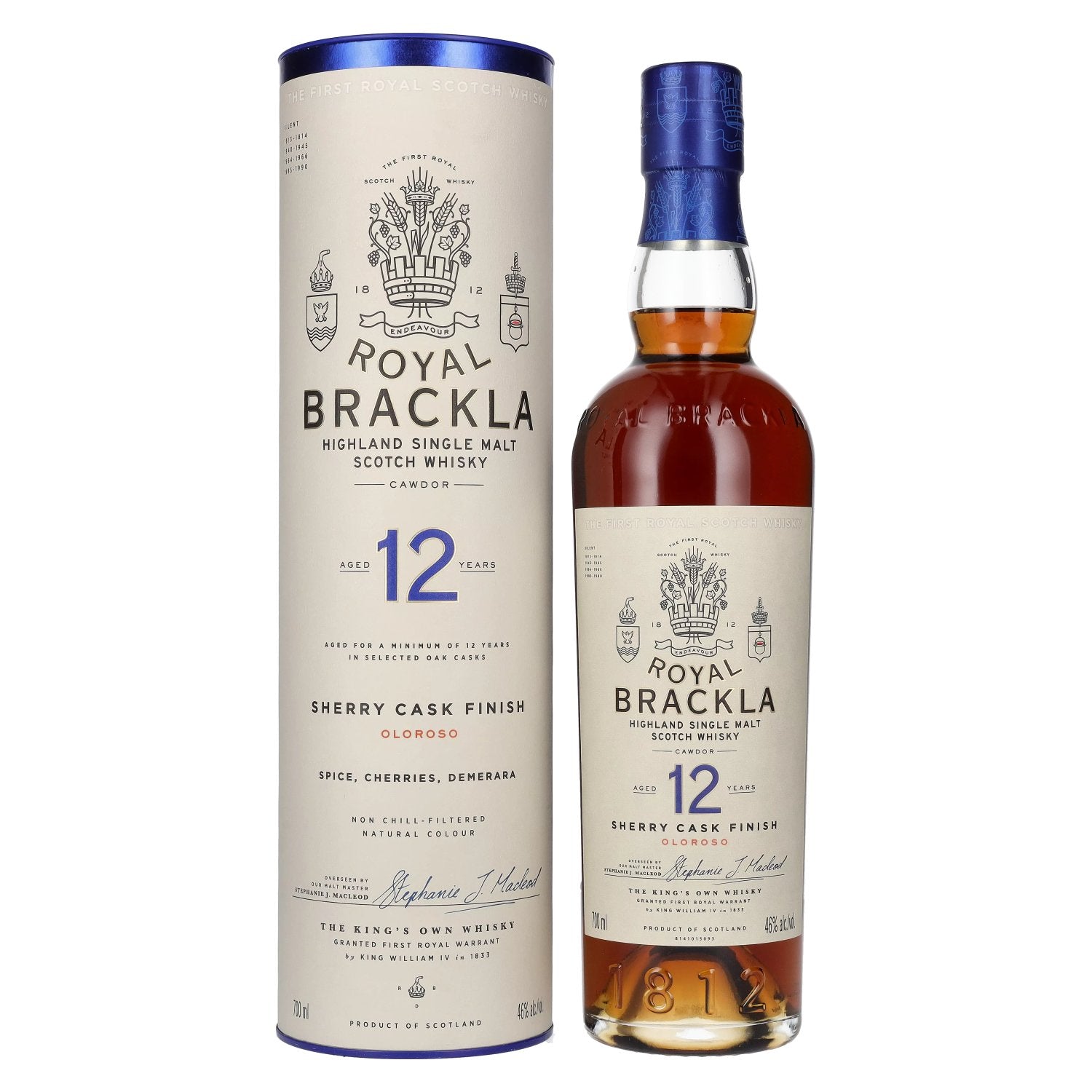 Royal Brackla 12 Years Old Oloroso Sherry Cask Finish 46% Vol. 0,7l in Giftbox