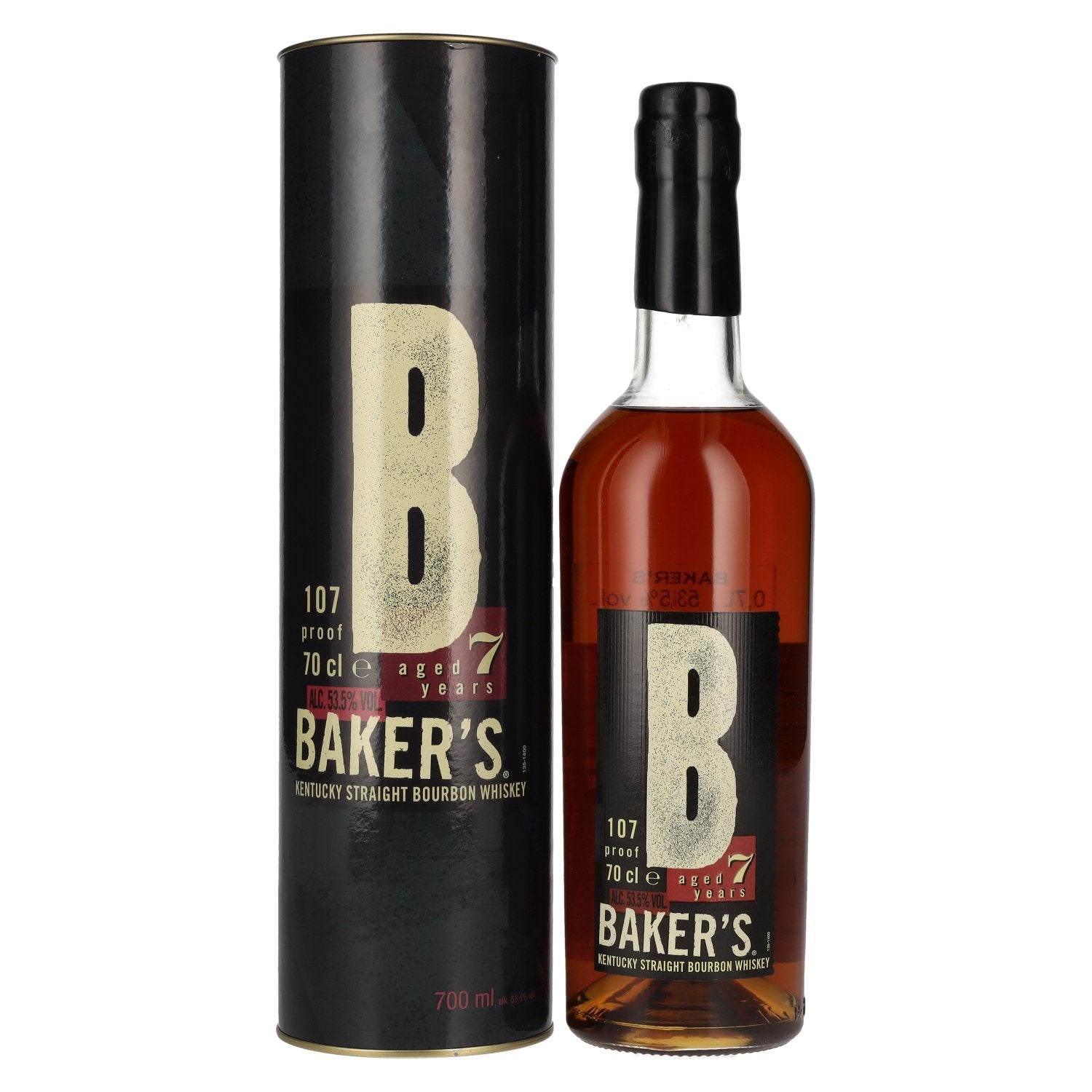 Baker's 7 Years Old Kentucky Straight Bourbon Whiskey 53,5% Vol. 0,7l in Giftbox