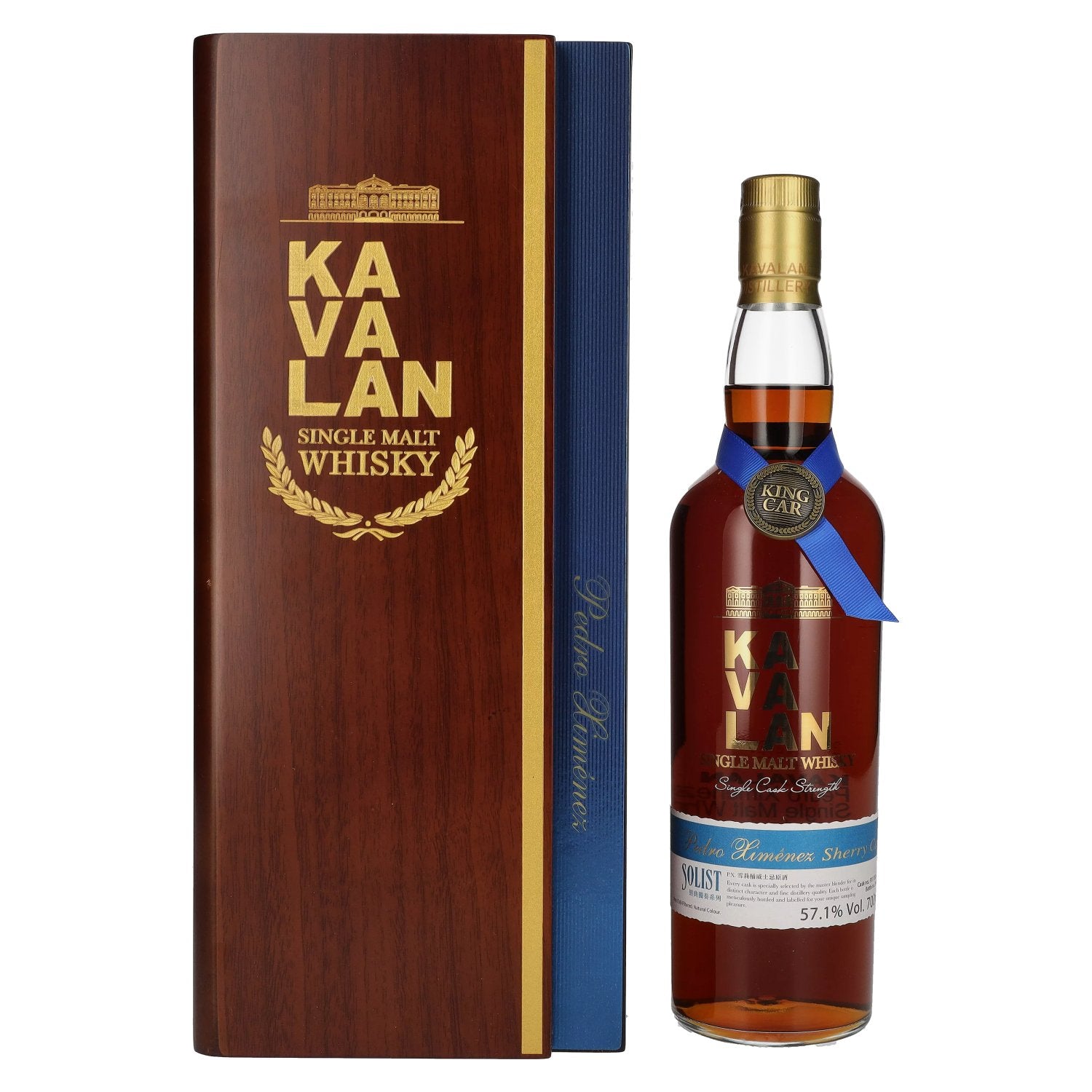 Kavalan SOLIST Pedro Ximenez Cask 57,1% Vol. 0,7l in Holzkiste