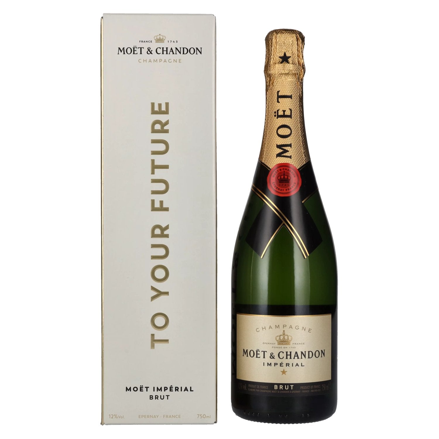 Moet & Chandon Champagne IMPERIAL Brut Milestones 12% Vol. 0,75l in Giftbox