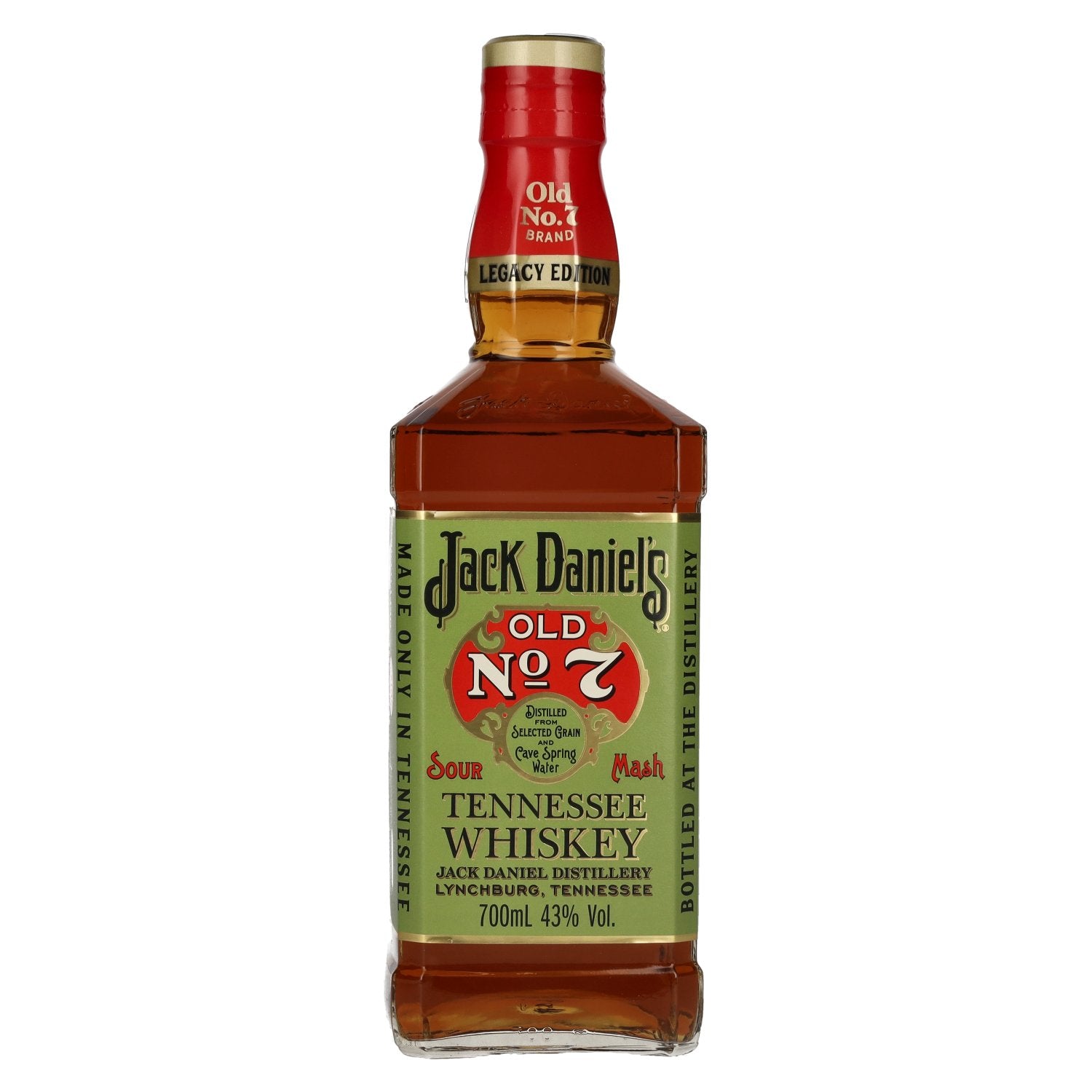 Jack Daniel's Sour Mash Tennessee Whiskey LEGACY EDITION No. 1 - GREEN DESIGN 43% Vol. 0,7l