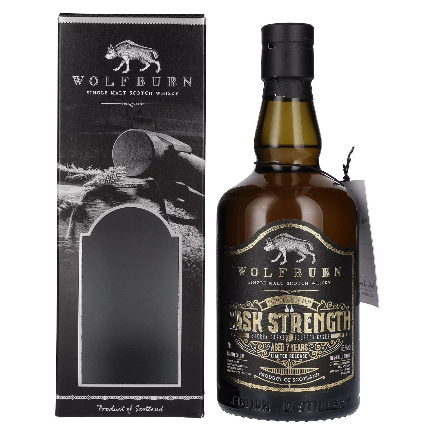 Wolfburn 7 Years Old Single Malt CASK STRENGTH Father's Day Edition 58,2% Vol. 0,7l in Giftbox