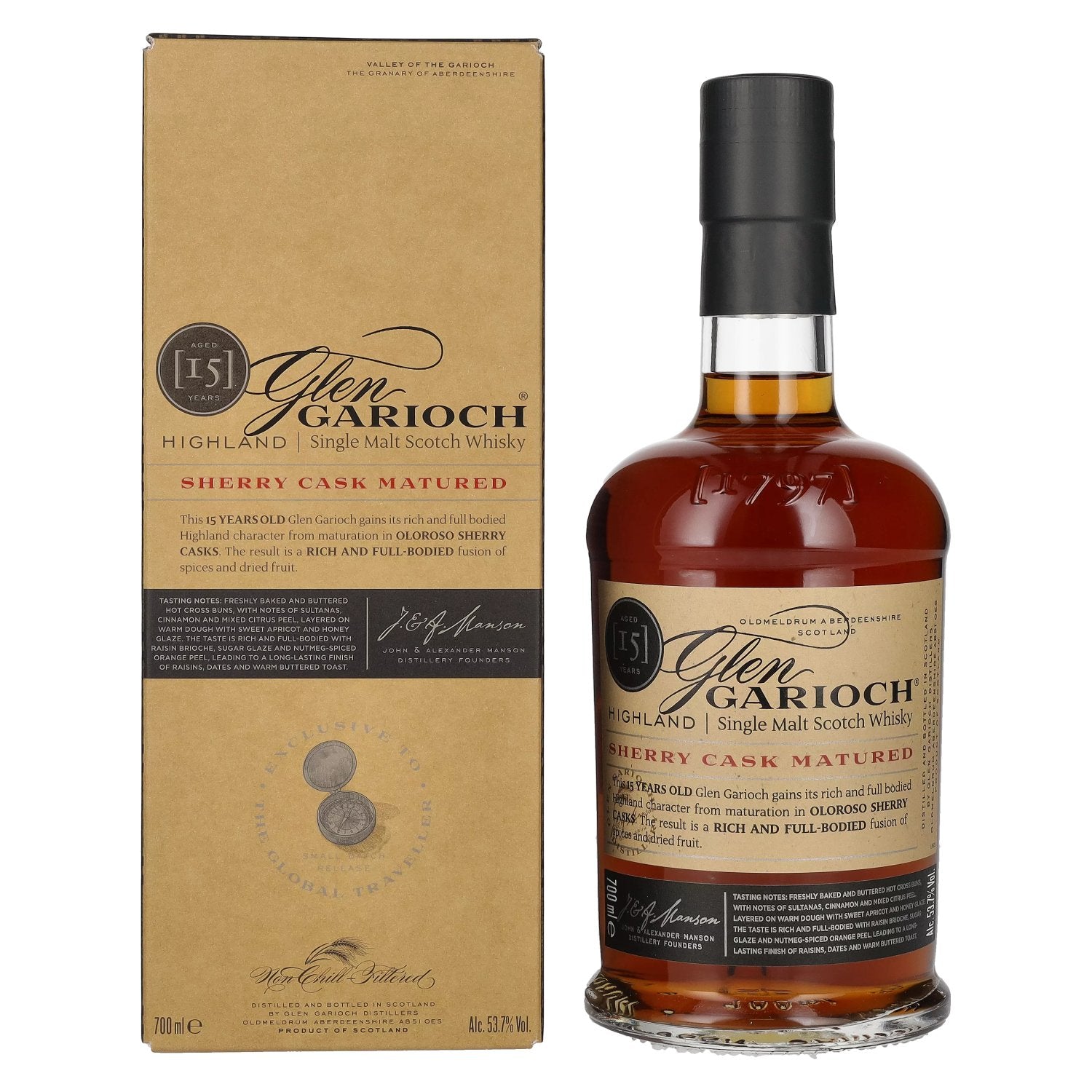 Glen Garioch 15 Years Old SHERRY CASK MATURED 53,7% Vol. 0,7l in Giftbox