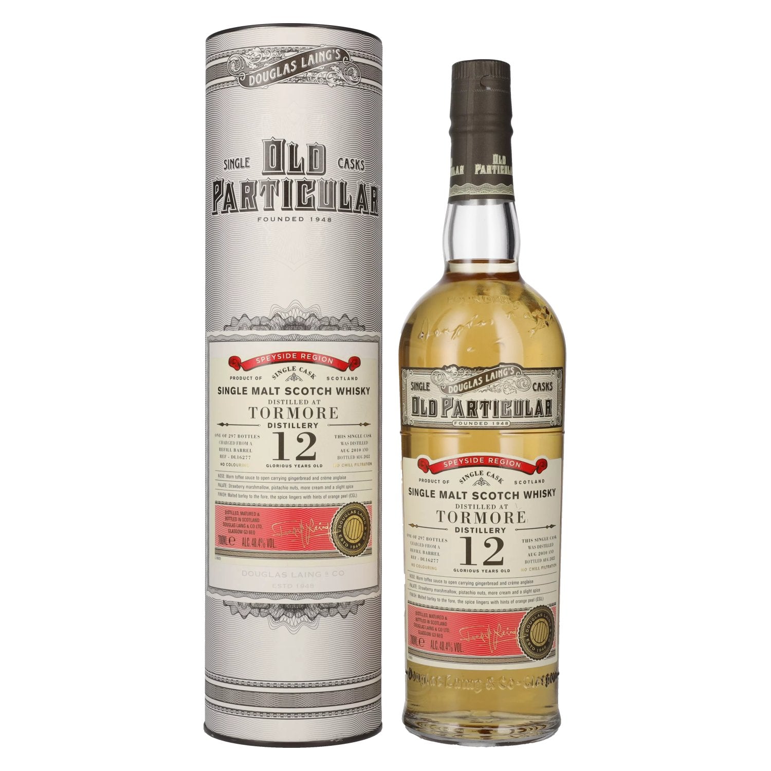 Douglas Laing OLD PARTICULAR Tormore 12 Years Old Single Cask Malt 2010 48,4% Vol. 0,7l in Giftbox