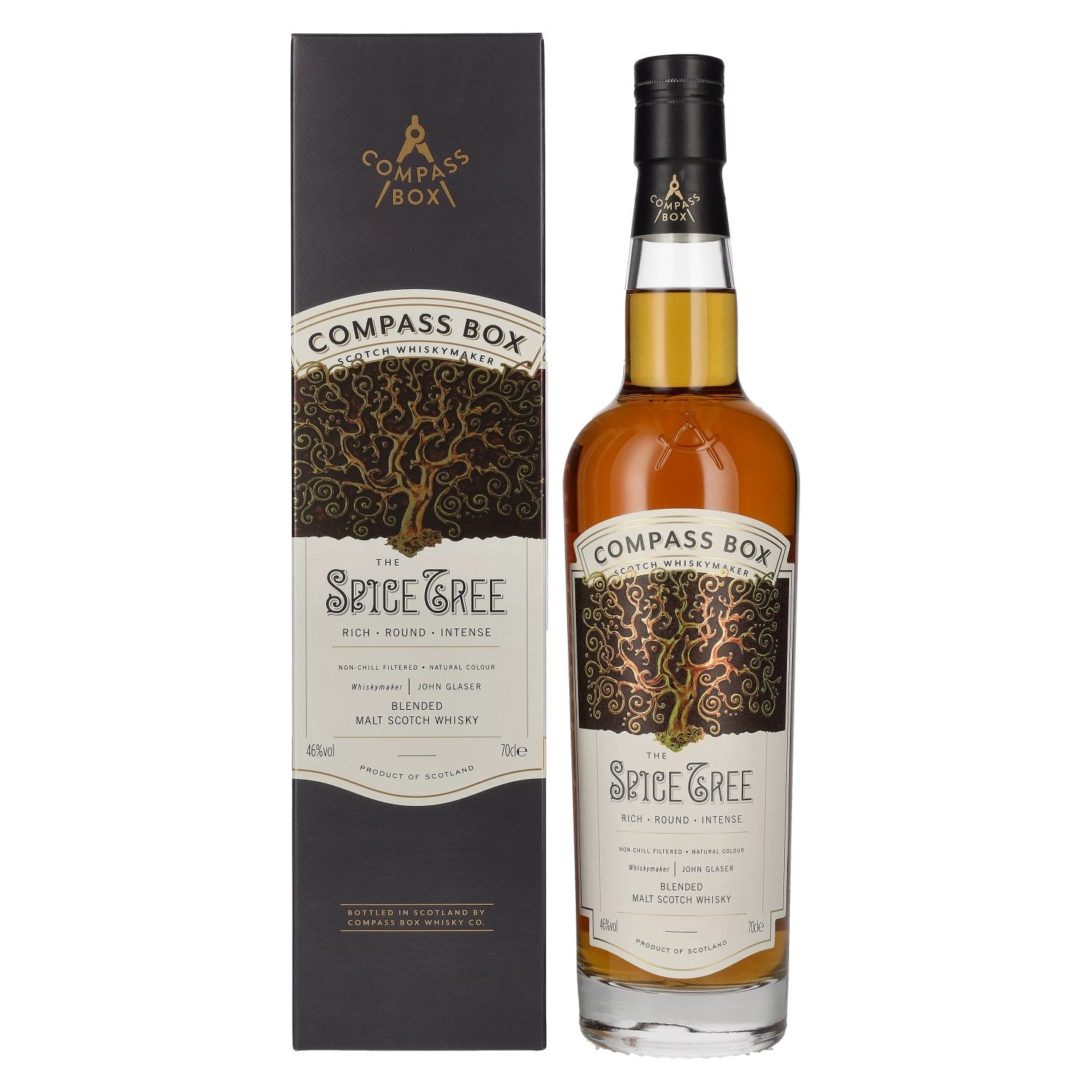 Compass Box SPICE TREE Blended Malt 46% Vol. 0,7l in Giftbox