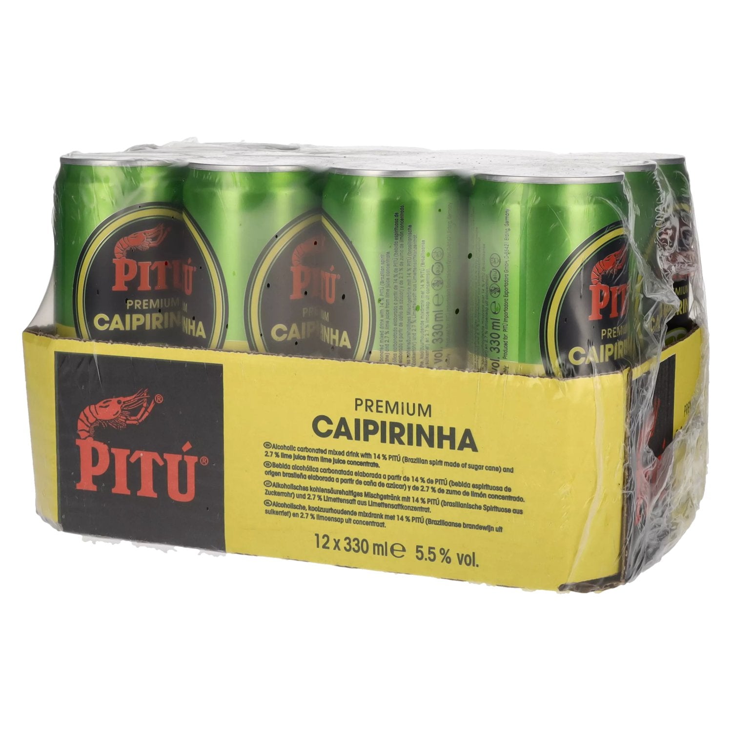 Pitu Premium Caipirinha MHD 29/02/2024 5,5% Vol. 12x0,33l Dosen