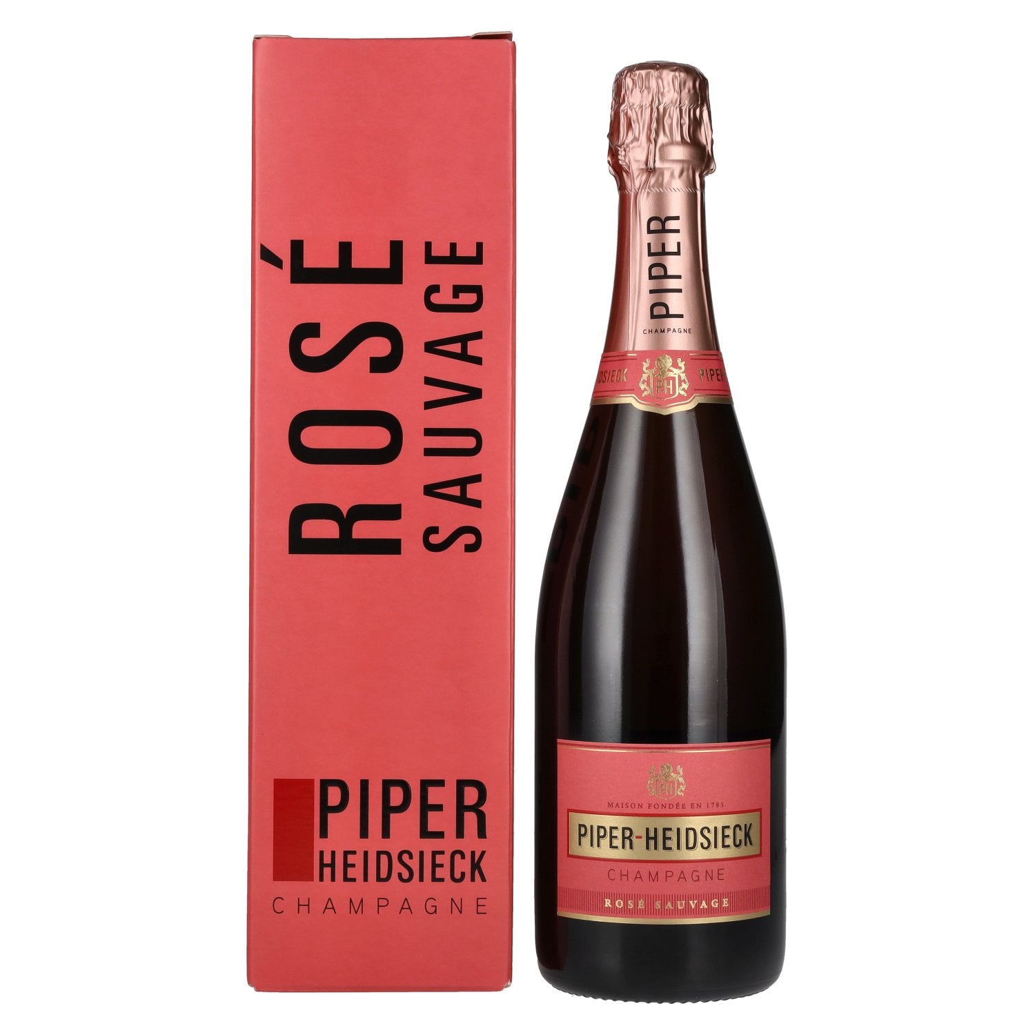 Piper-Heidsieck Champagne ROSE SAUVAGE Brut 12% Vol. 0,75l in Giftbox