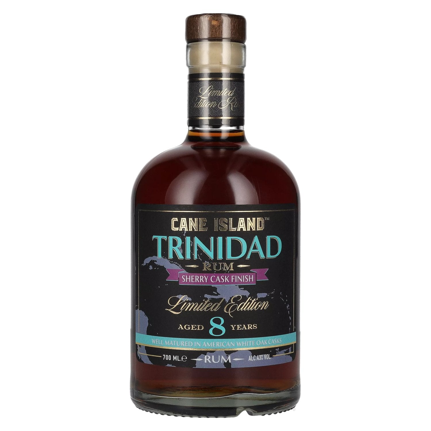 Cane Island TRINIDAD 8 Years Old Rum Sherry Cask Finish Limited Edition 43% Vol. 0,7l