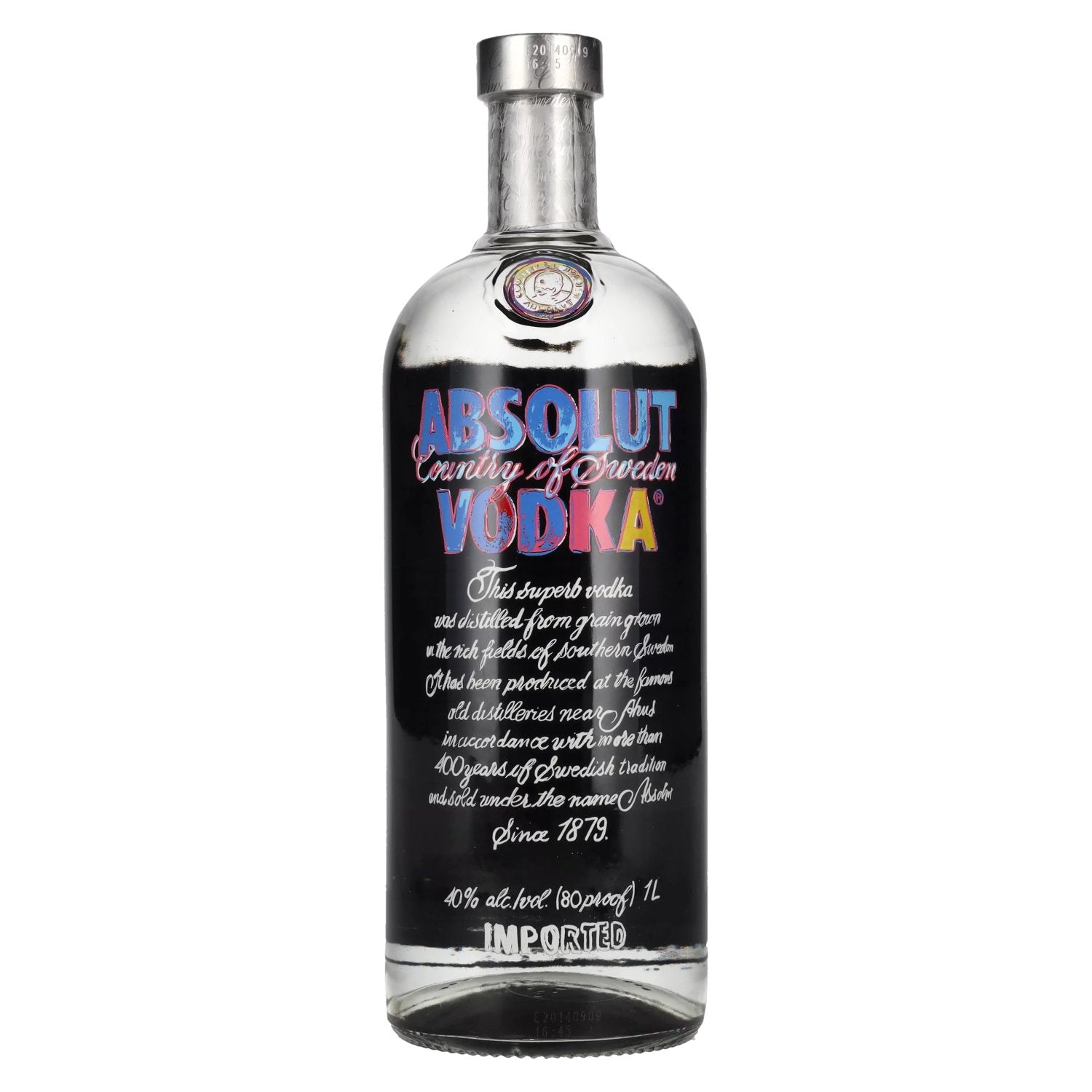 Absolut Vodka ANDY WARHOL Limited Edition 40% Vol. 1l