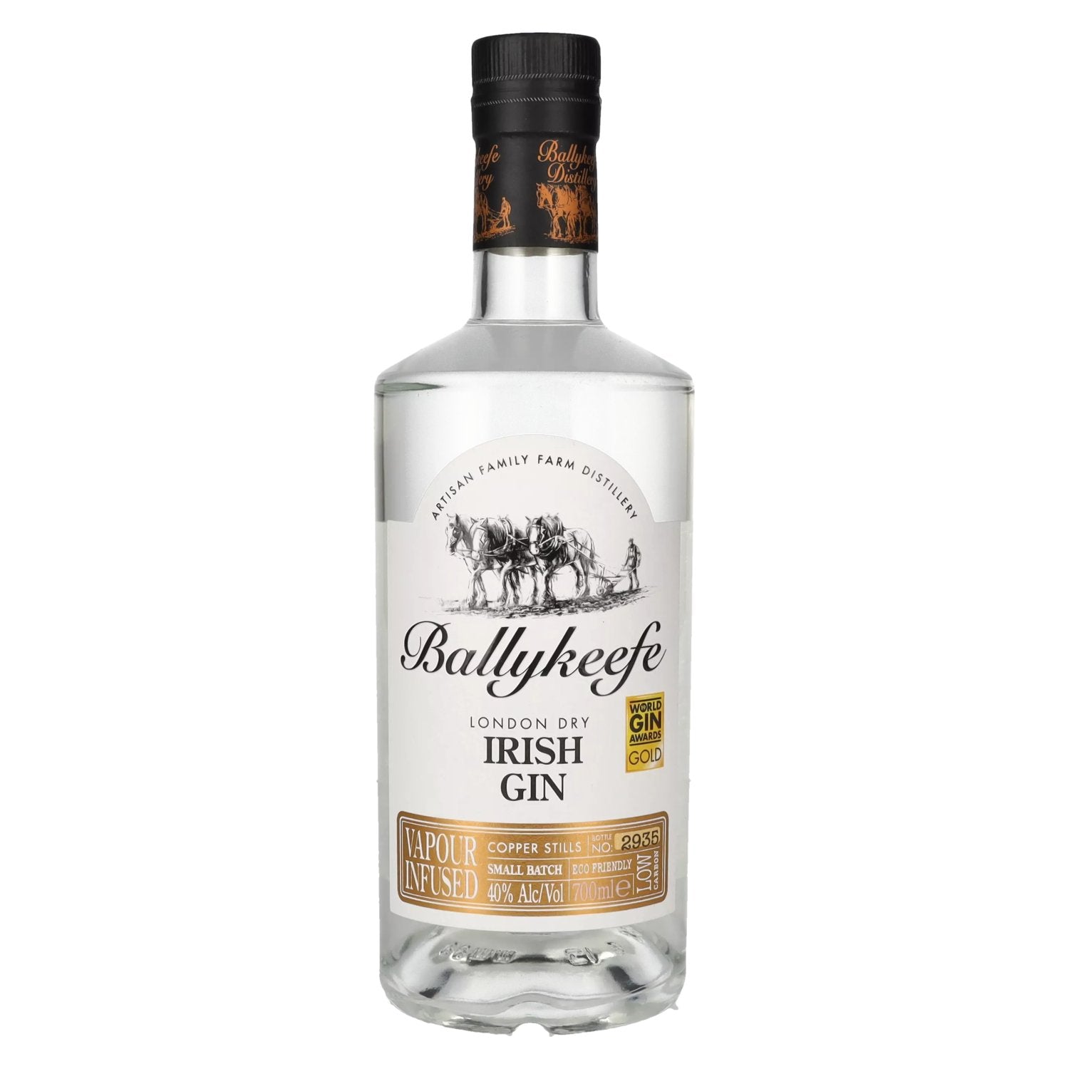 Ballykeefe VAPOUR INFUSED London Dry Irish Gin 40% Vol. 0,7l