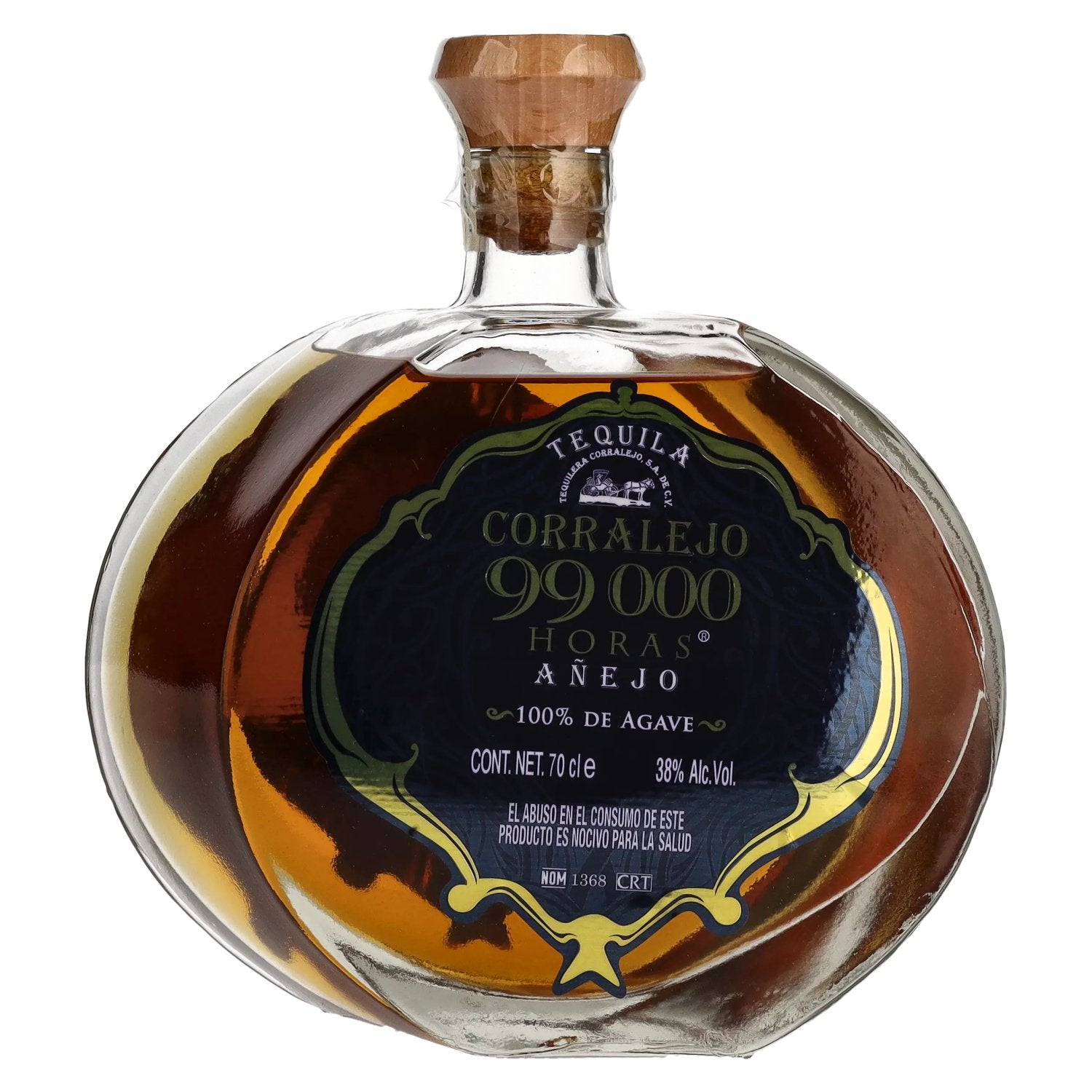 Corralejo Tequila 99,000 HORAS ANEJO 100% de Agave 38% Vol. 0,7l