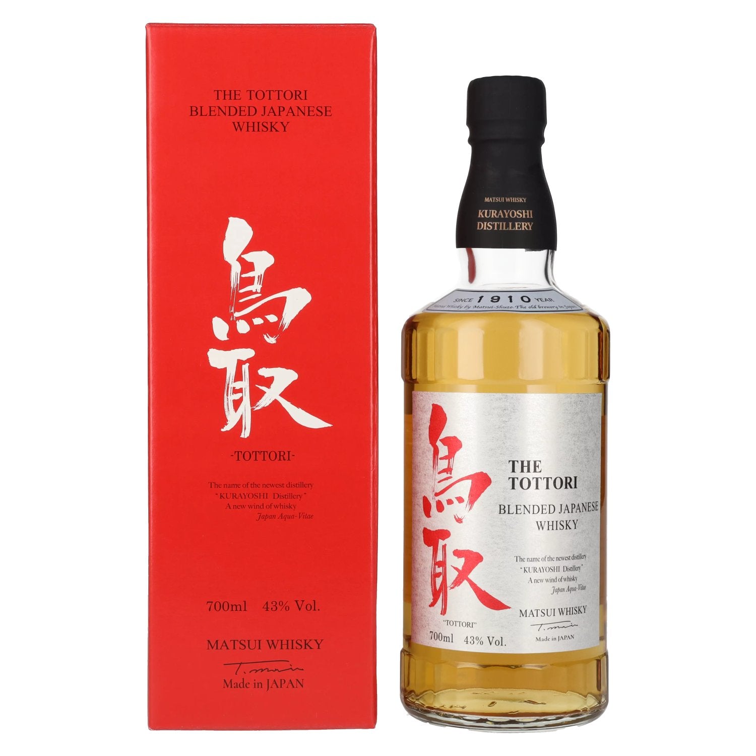 Matsui Whisky THE TOTTORI Blended Japanese Whisky 43% Vol. 0,7l in Giftbox