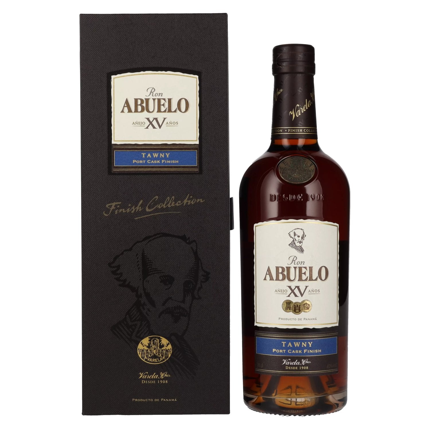 Ron Abuelo Anejo XV Anos TAWNY Port Cask Finish 40% Vol. 0,7l in Giftbox