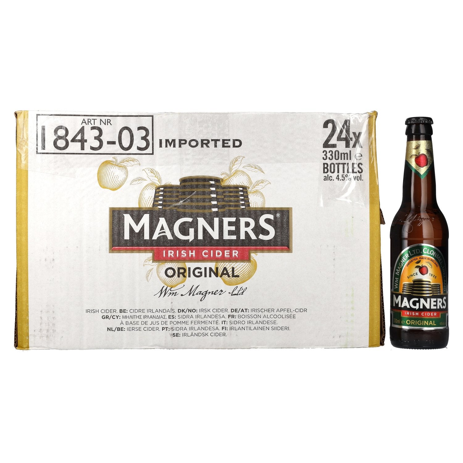 Magners Irish Cider ORIGINAL 4,5% Vol. 24x0,33l