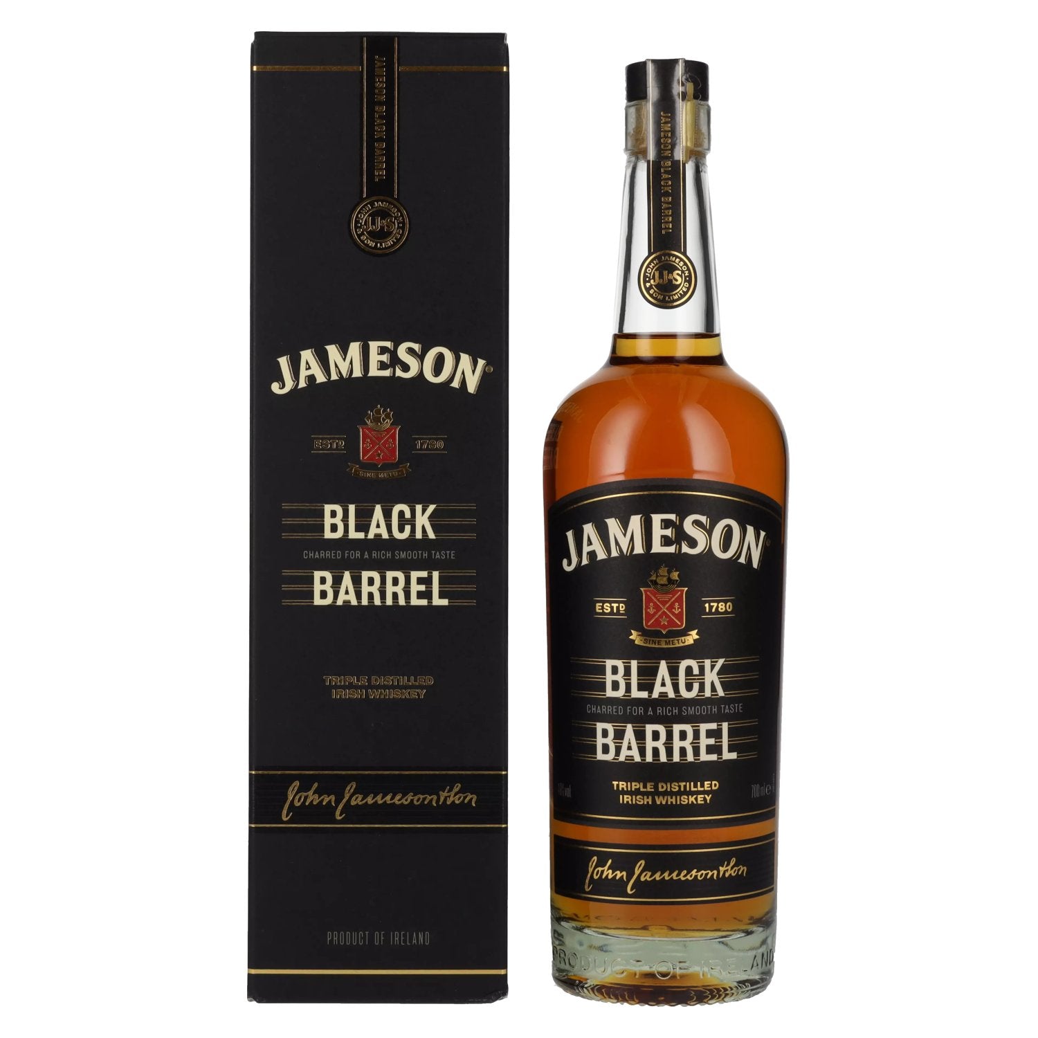 Jameson BLACK BARREL Triple Distilled Irish Whiskey 40% Vol. 0,7l in Giftbox