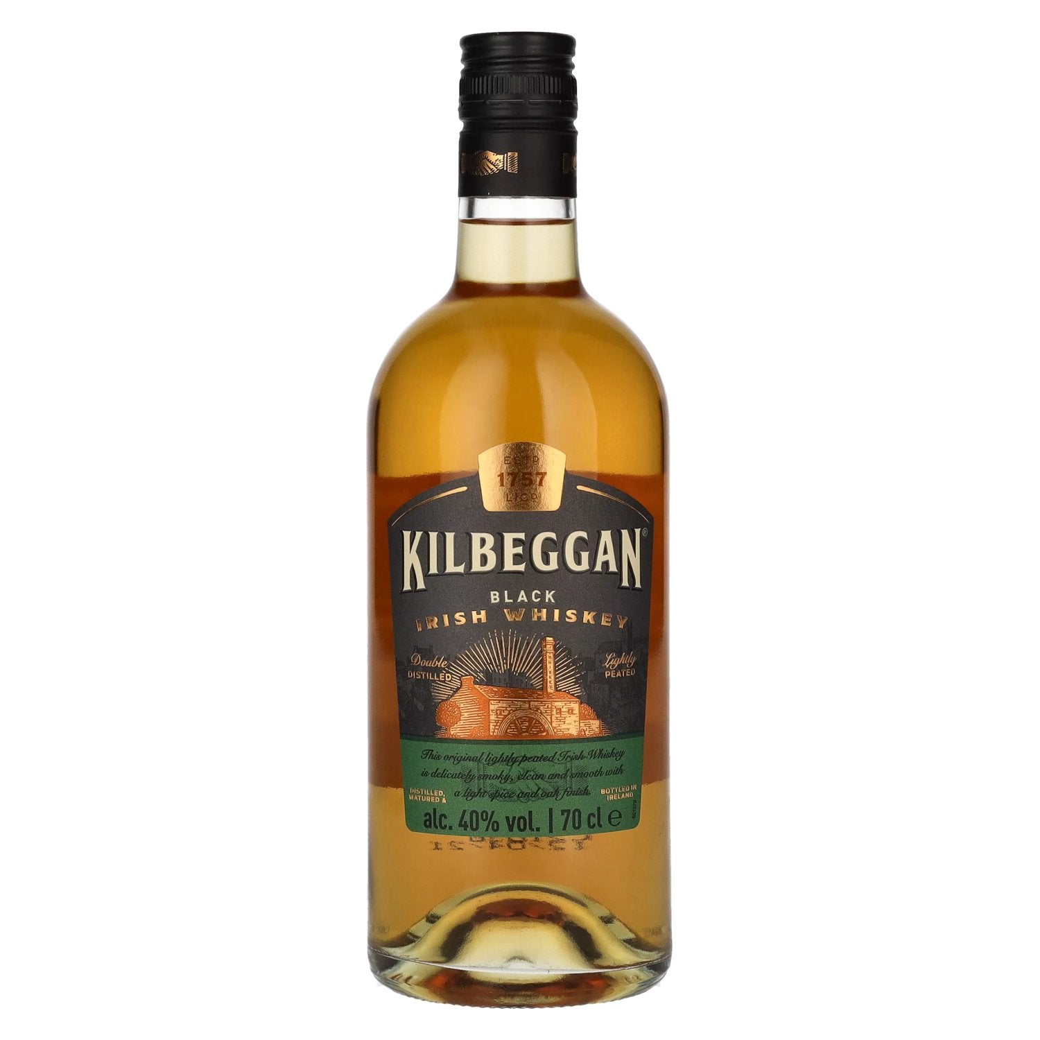 Kilbeggan Black Irish Whiskey 40% Vol. 0,7l