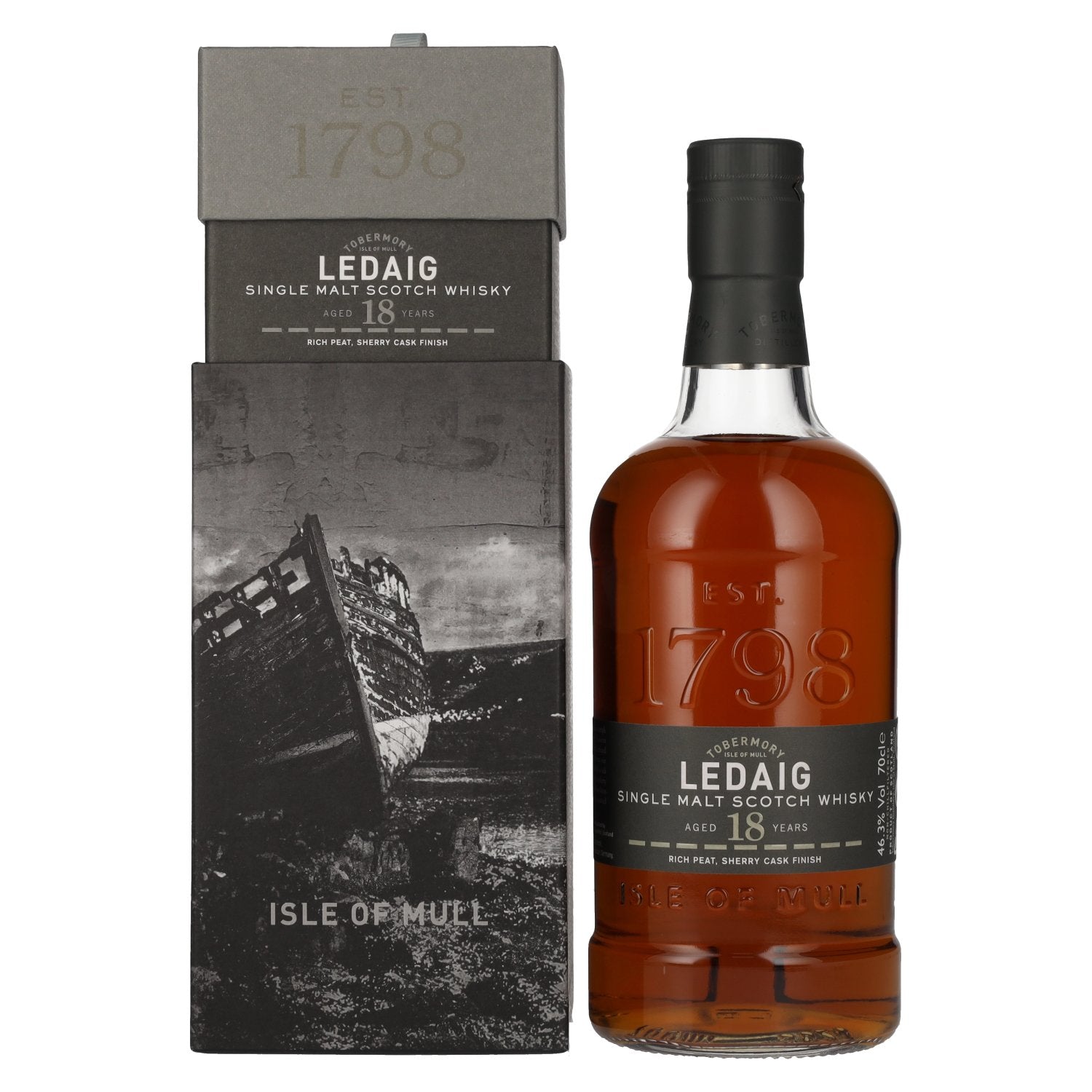 Ledaig 18 Years Old Single Malt Scotch Whisky 46,3% Vol. 0,7l in Giftbox