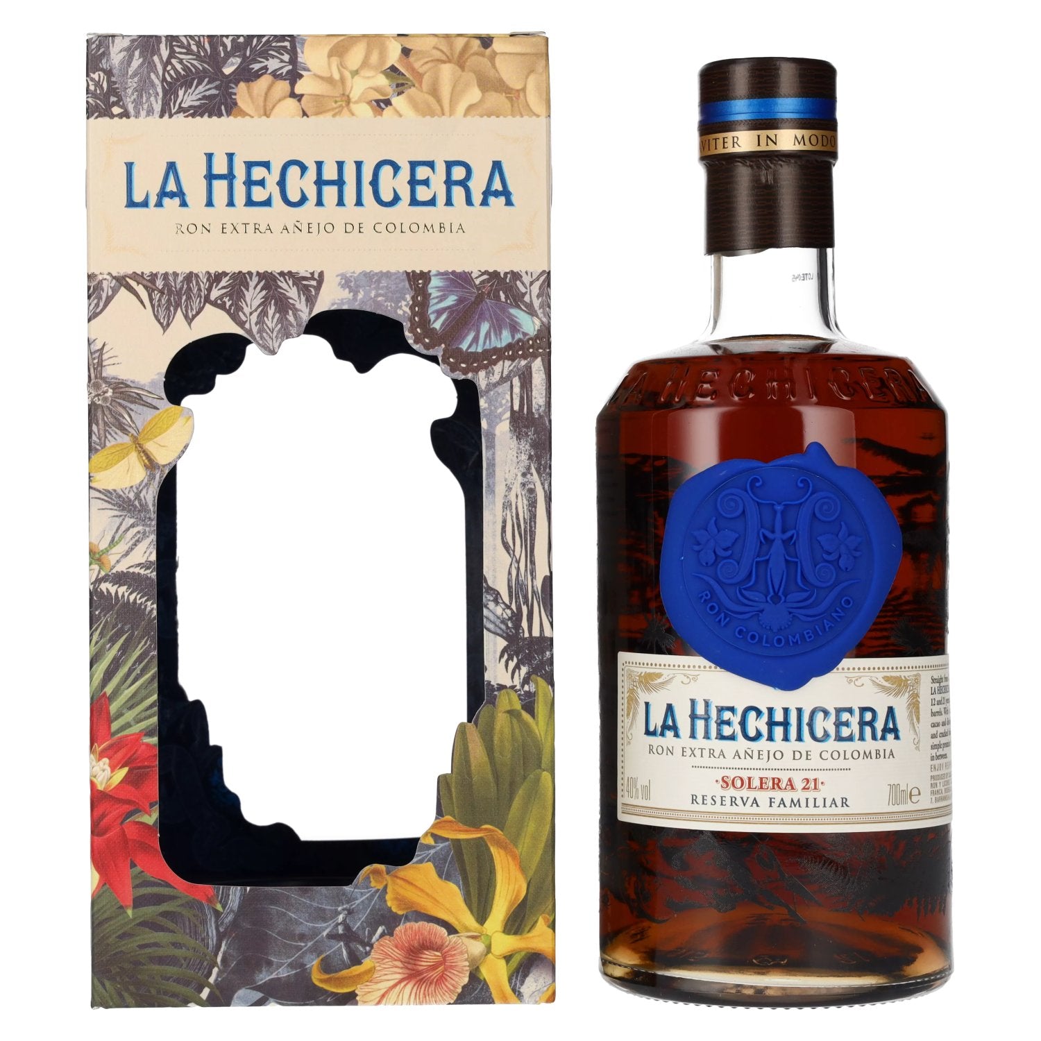 La Hechicera Ron Extra Anejo de Colombia SOLERA 40% Vol. 0,7l in Giftbox