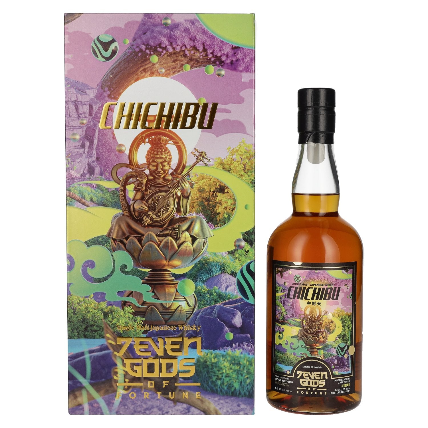 Chichibu 7EVEN Gods of Fortune Benzaiten Single Malt Japanese Whisky 2016 62,4% Vol. 0,7l in Giftbox