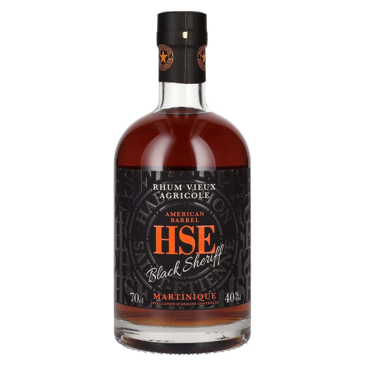 HSE Rhum Vieux Agricole BLACK SHERIFF American Barrel 40% Vol. 0,7l