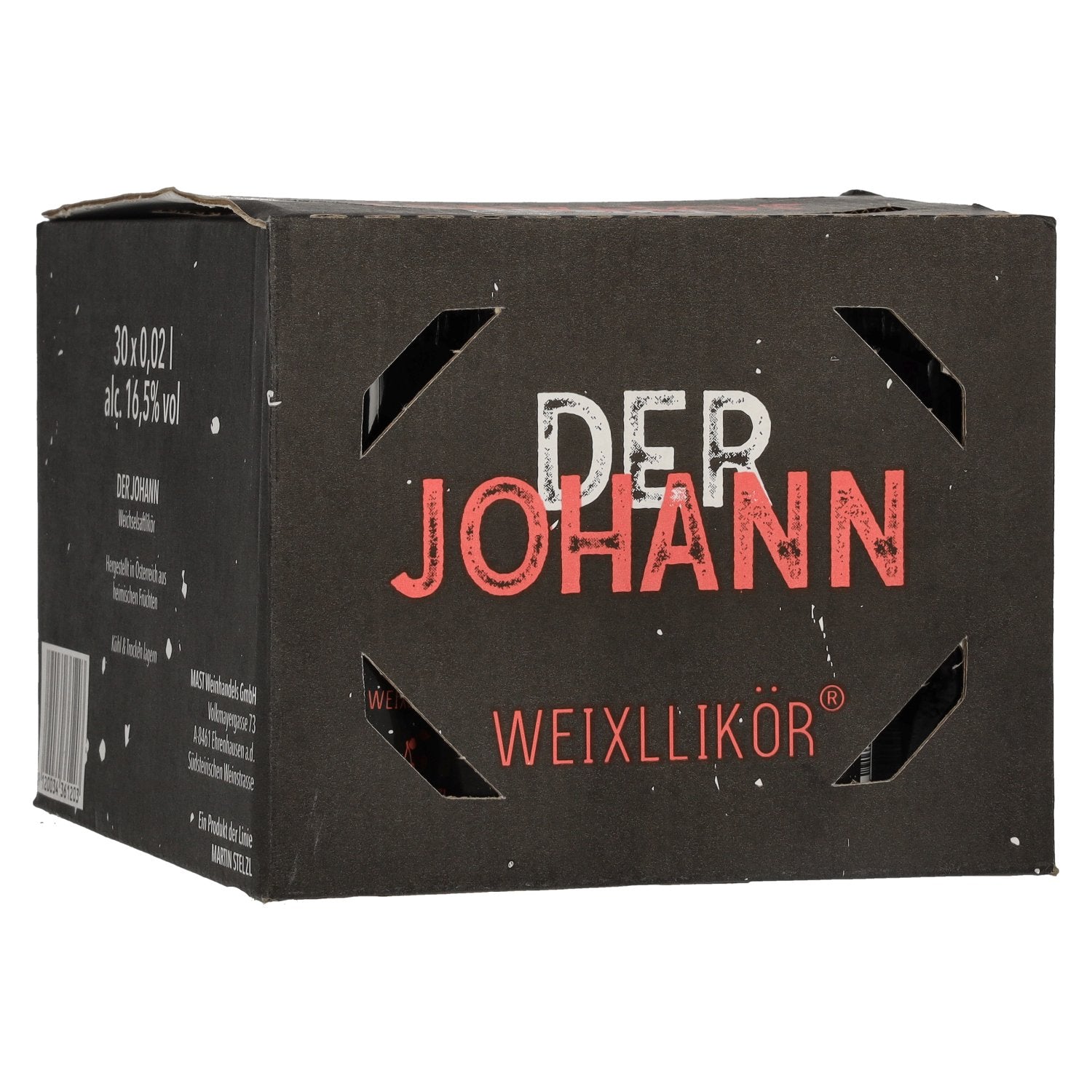 Der Johann Weichselsaftlikoer 16,5% Vol. 30x0,02l