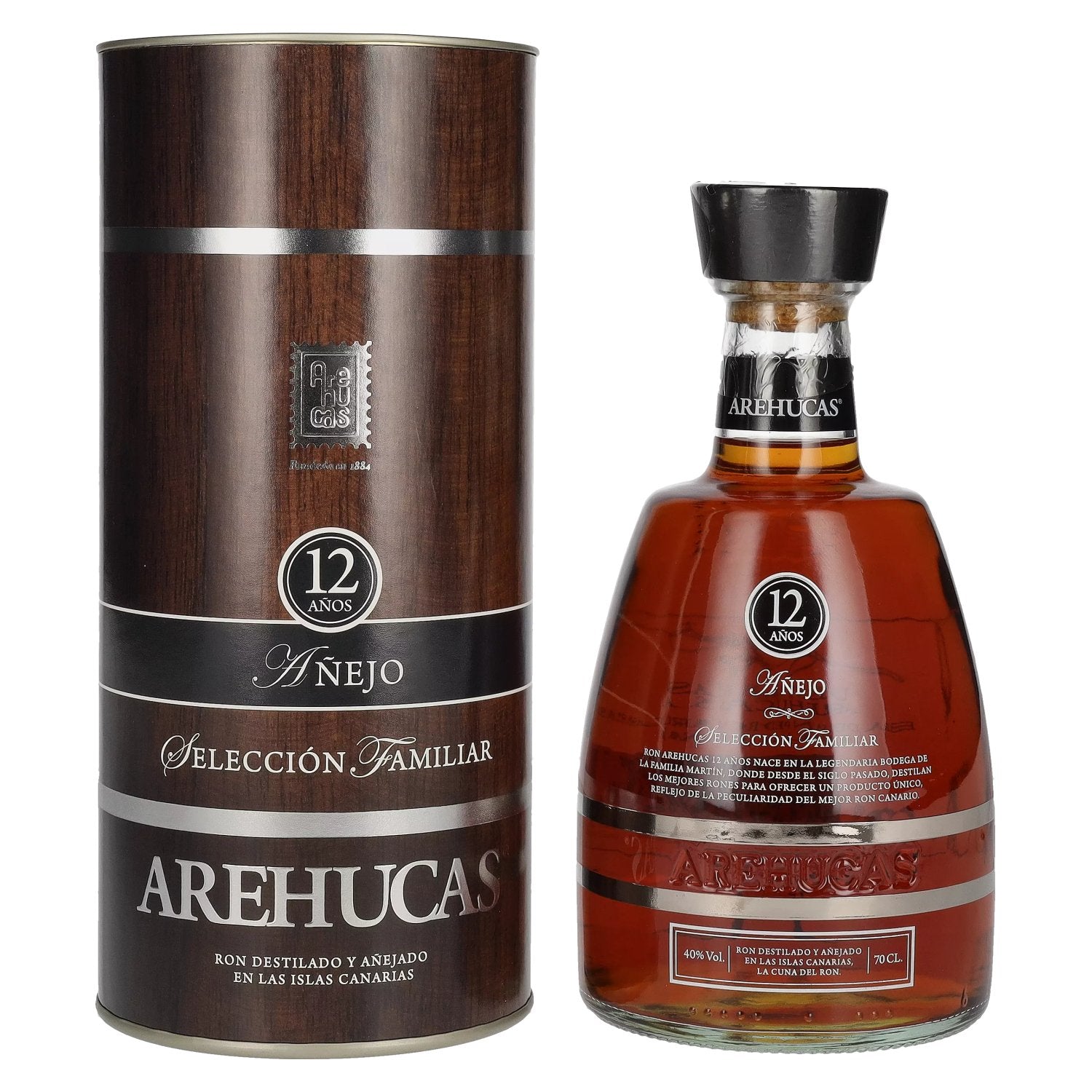 Arehucas 12 Anos Anejo Seleccion Familiar 40% Vol. 0,7l in Giftbox