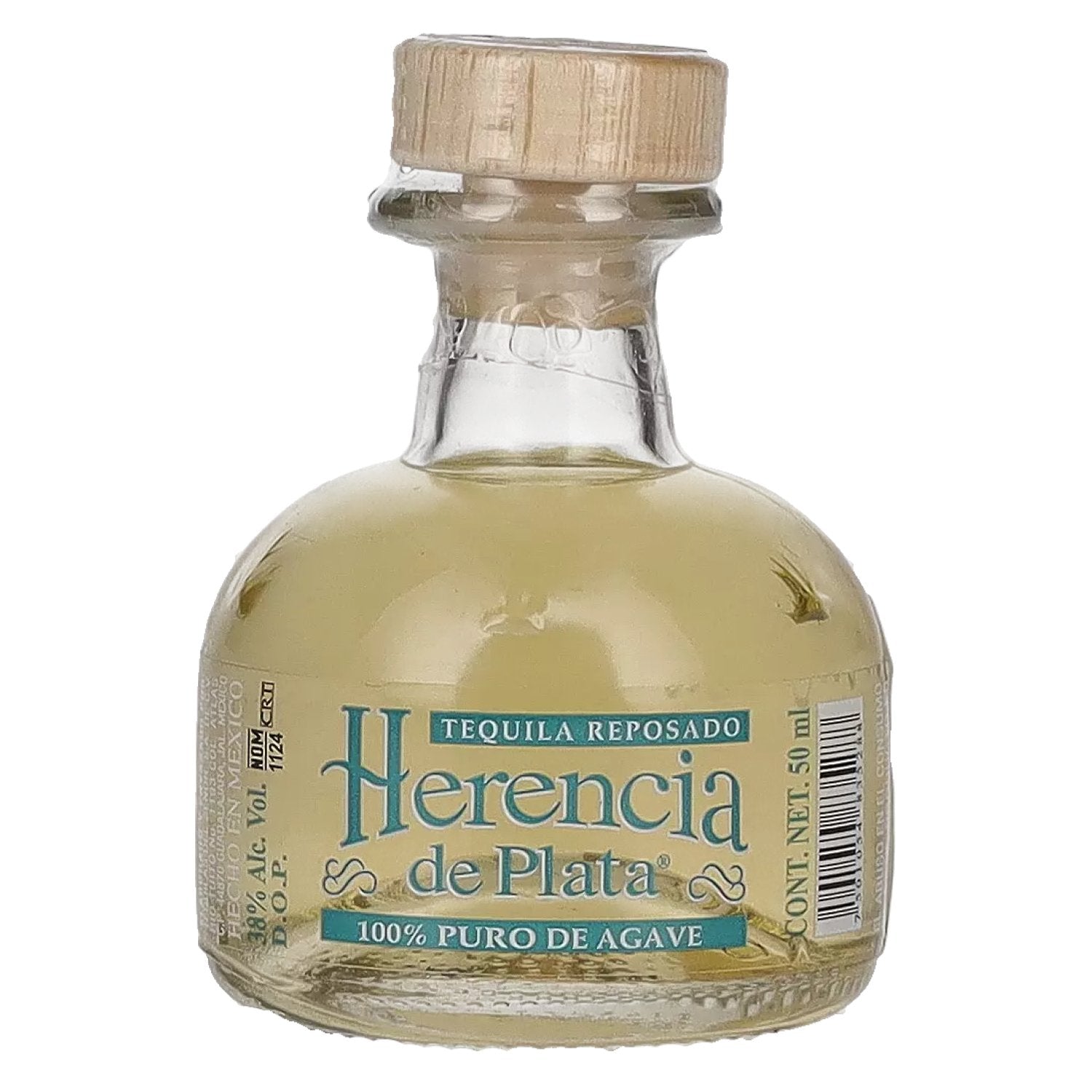 Herencia de Plata REPOSADO Tequila 100% Puro De Agave 38% Vol. 0,05l