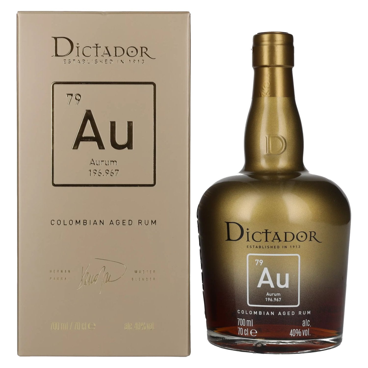 Dictador AURUM Colombian Aged Rum 40% Vol. 0,7l in Giftbox