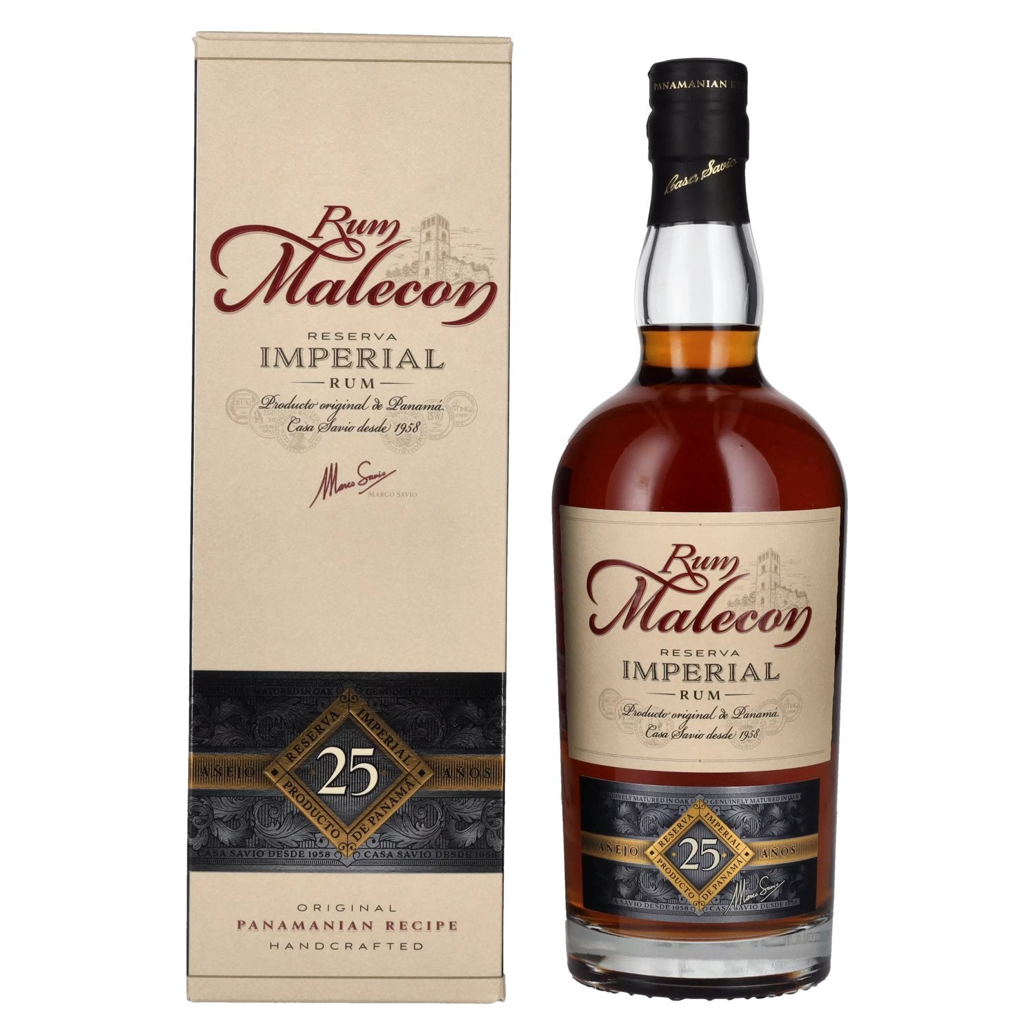 Rum Malecon Anejo 25 Anos Reserva Imperial 40% Vol. 0,7l in Giftbox