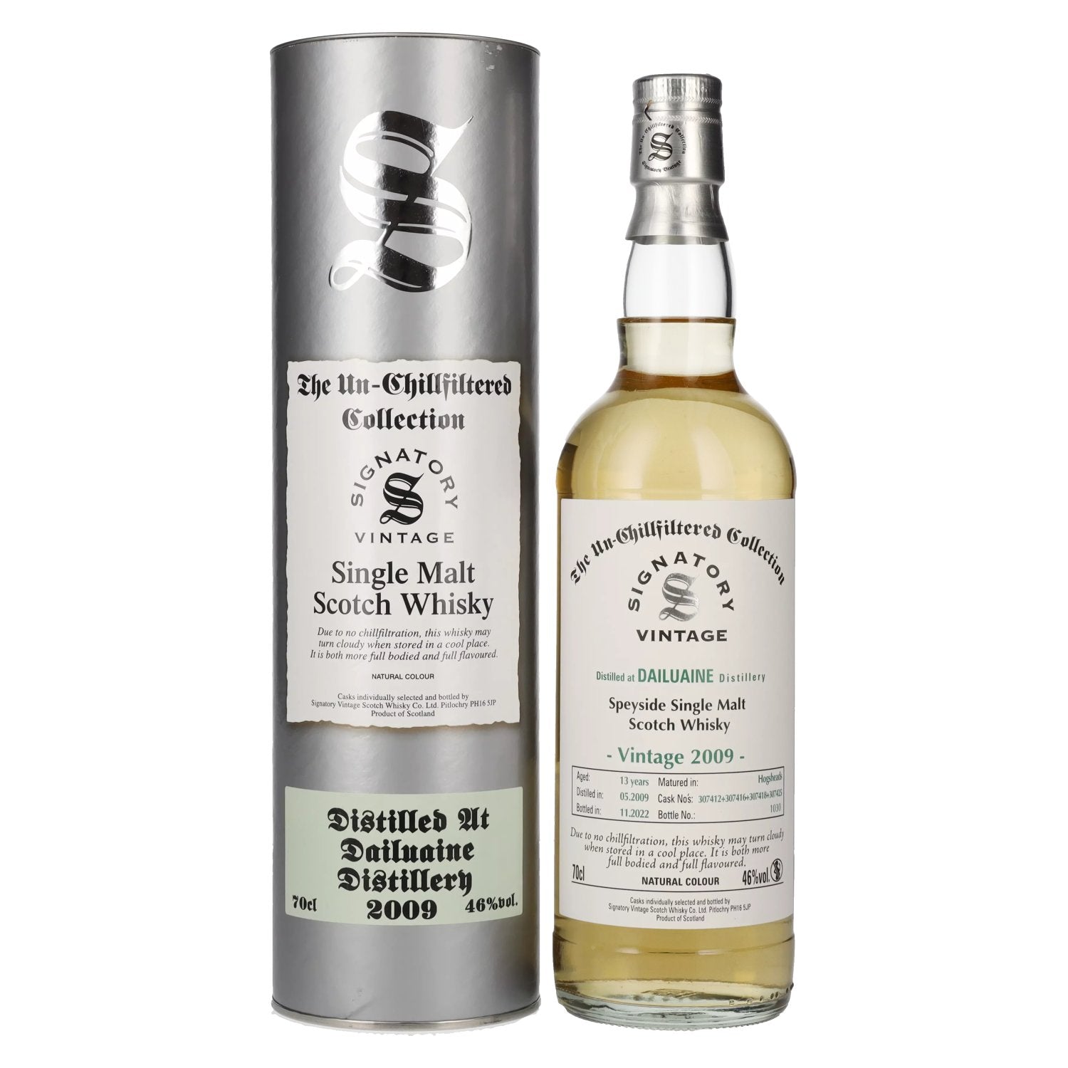 Signatory Vintage DAILUAINE 13 Years Old The Un-Chillfiltered 2009 46% Vol. 0,7l in Giftbox