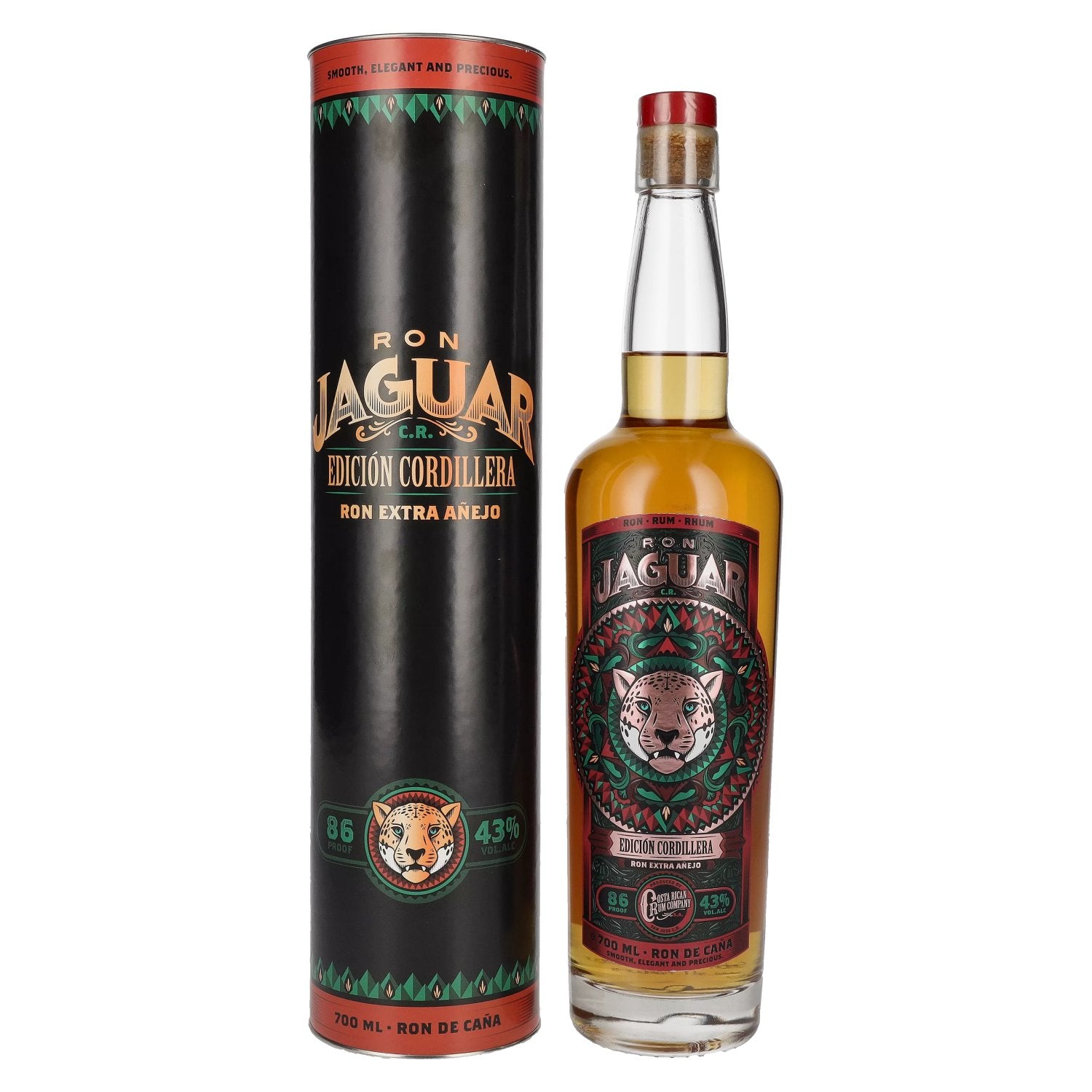 Ron Jaguar EDICION CORDILLERA Ron Extra Anejo 43% Vol. 0,7l in Giftbox