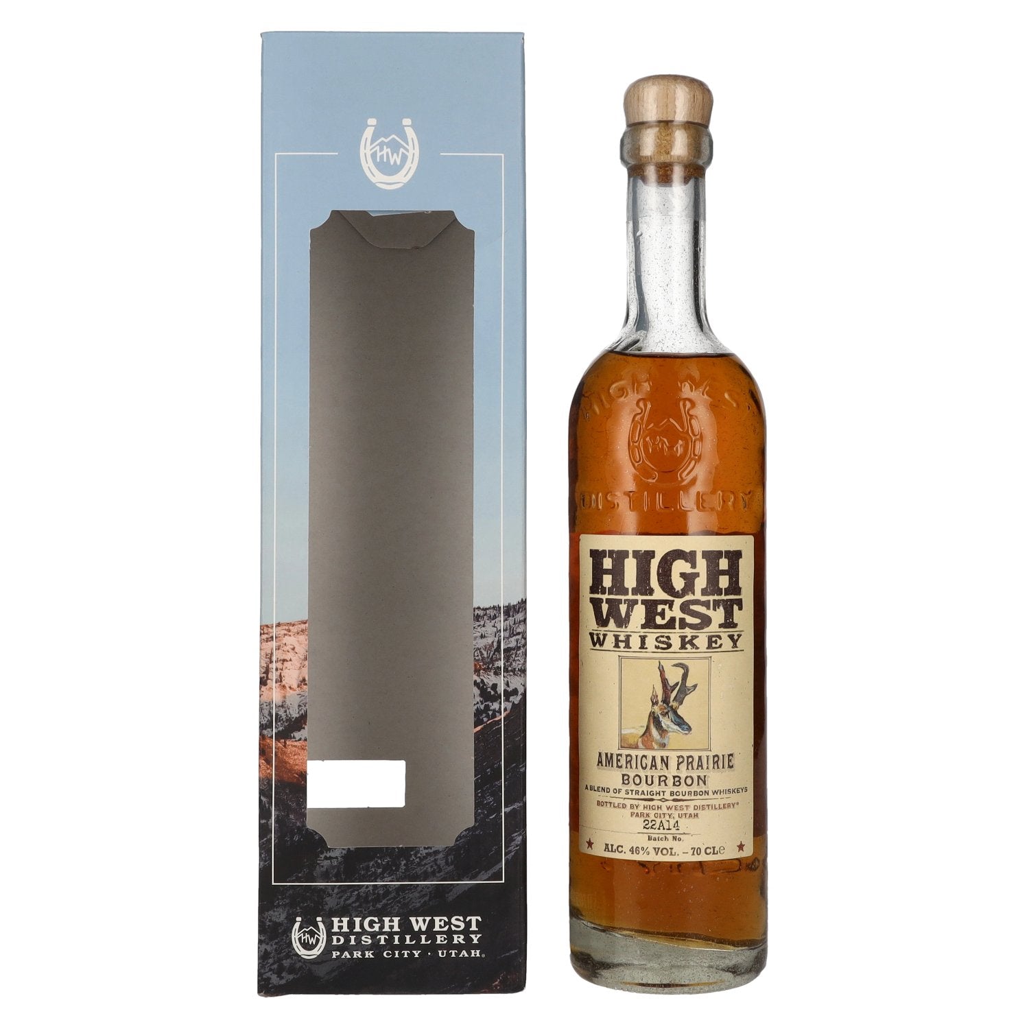 High West Whiskey AMERICAN PRAIRIE Bourbon 46% Vol. 0,7l in Giftbox