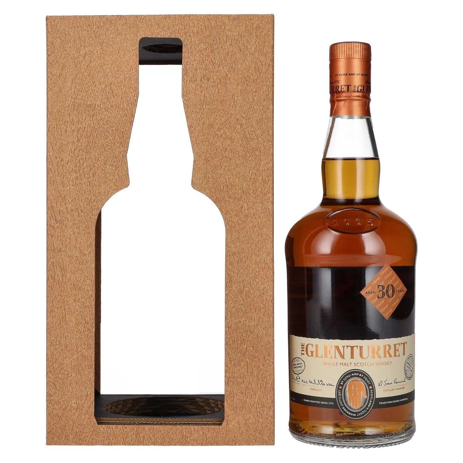 The Glenturret 30 Years Old Single Malt Scotch Whisky 43,3% Vol. 0,7l in Giftbox