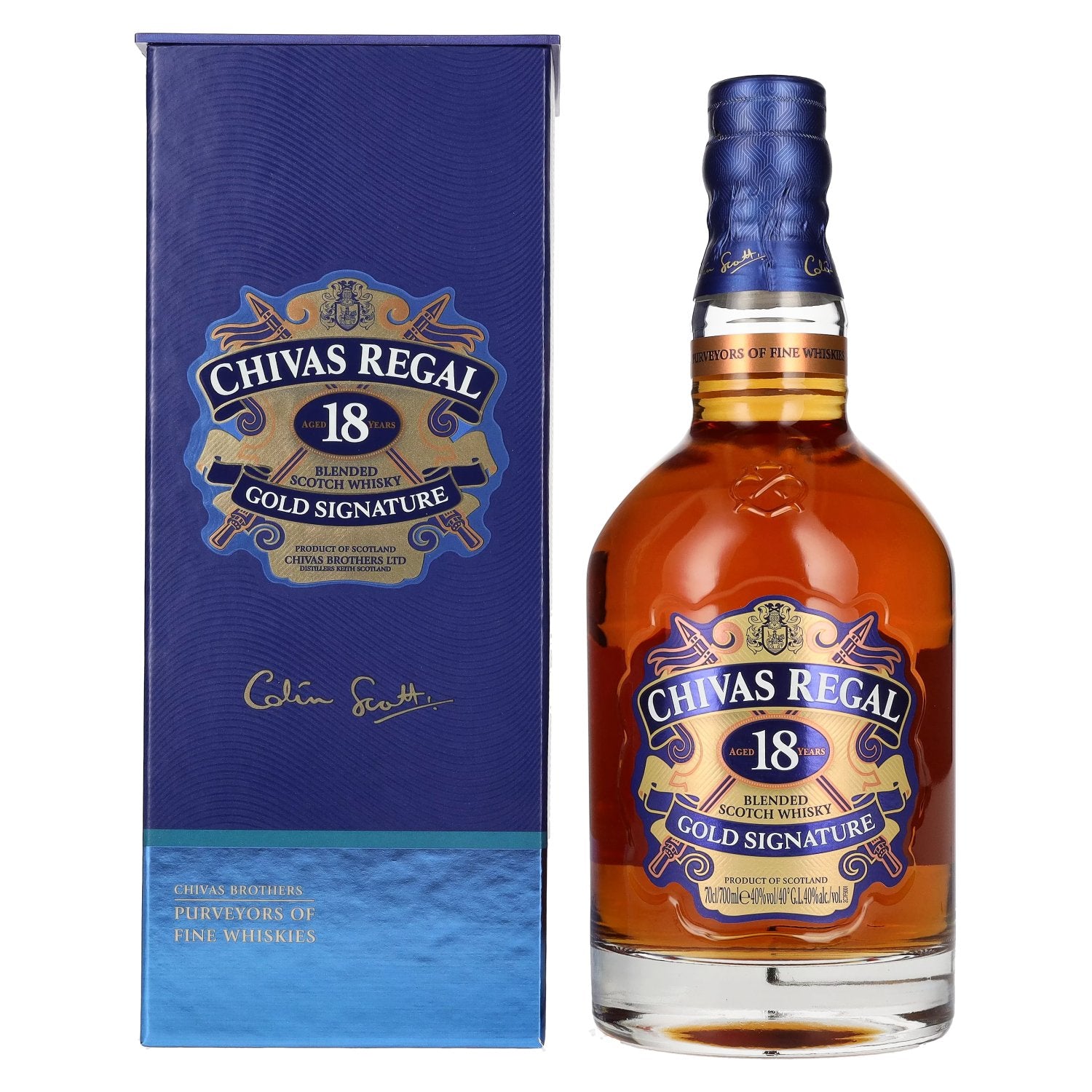 Chivas Regal 18 Years Old GOLD SIGNATURE 40% Vol. 0,7l in Giftbox