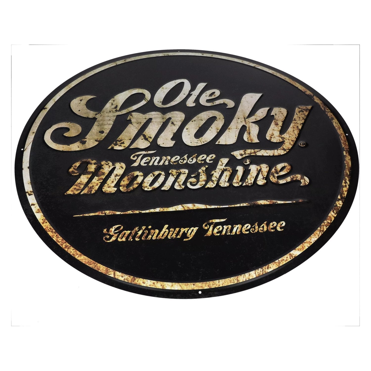 Ole Smoky Galtinburg Tennessee Moonshine Blechschild rund