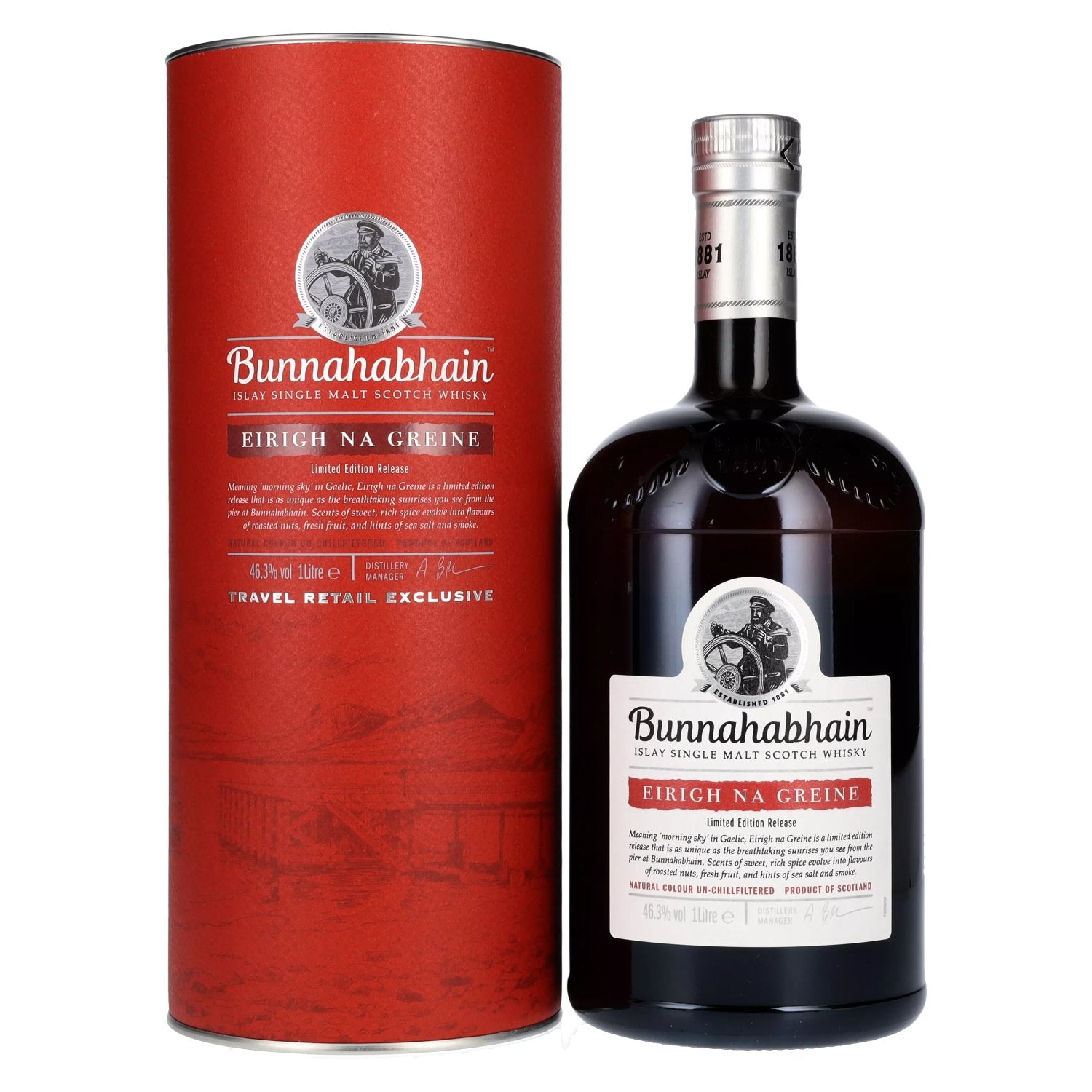 Bunnahabhain EIRIGH NA GREINE Islay Single Malt Scotch Whisky 46,3% Vol. 1l in Giftbox