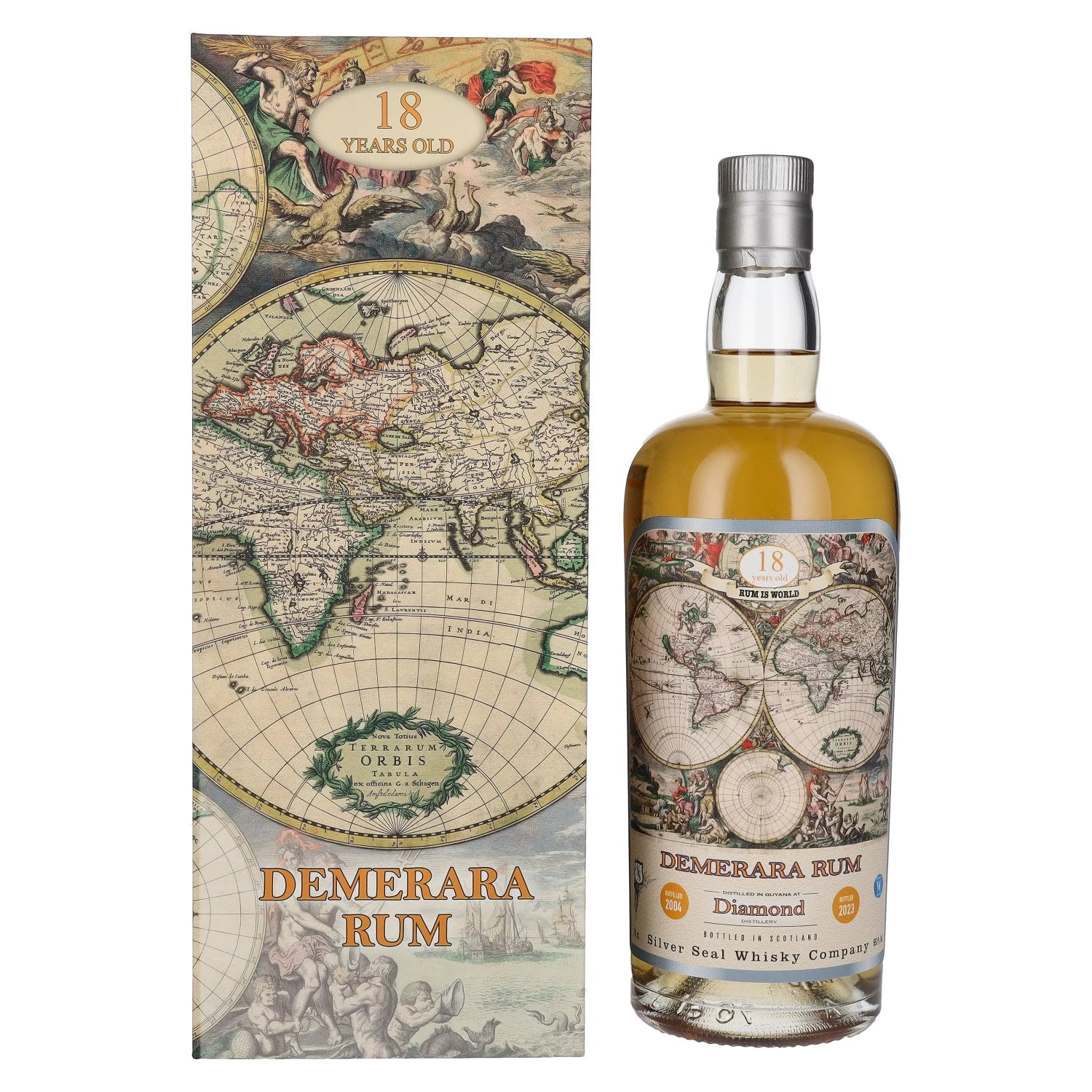 Silver Seal DEMERARA DIAMOND Rum 18 Years Old 2004 55,1% Vol. 0,7l in Giftbox