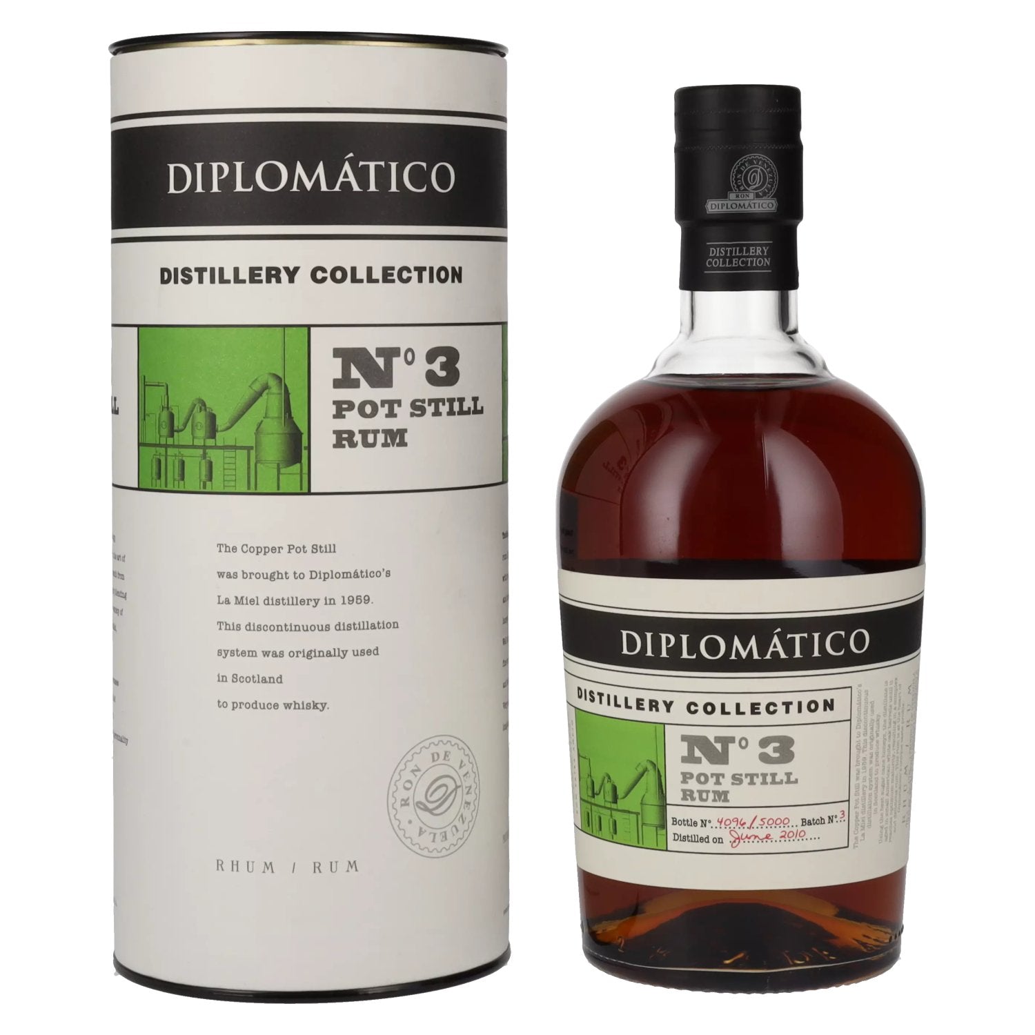 Diplomatico Distillery Collection N3 POT STILL Rum 47% Vol. 0,7l in Giftbox