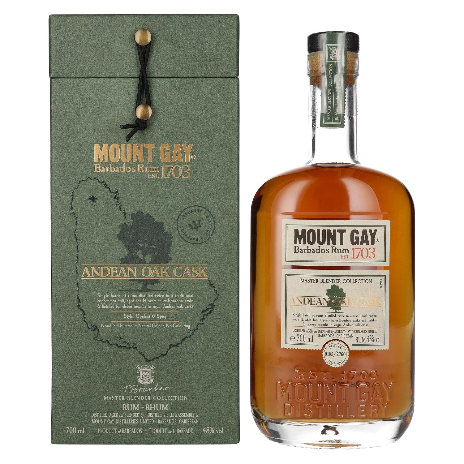 Mount Gay Master Blender Collection ANDEAN OAK CASK 48% Vol. 0,7l in Giftbox