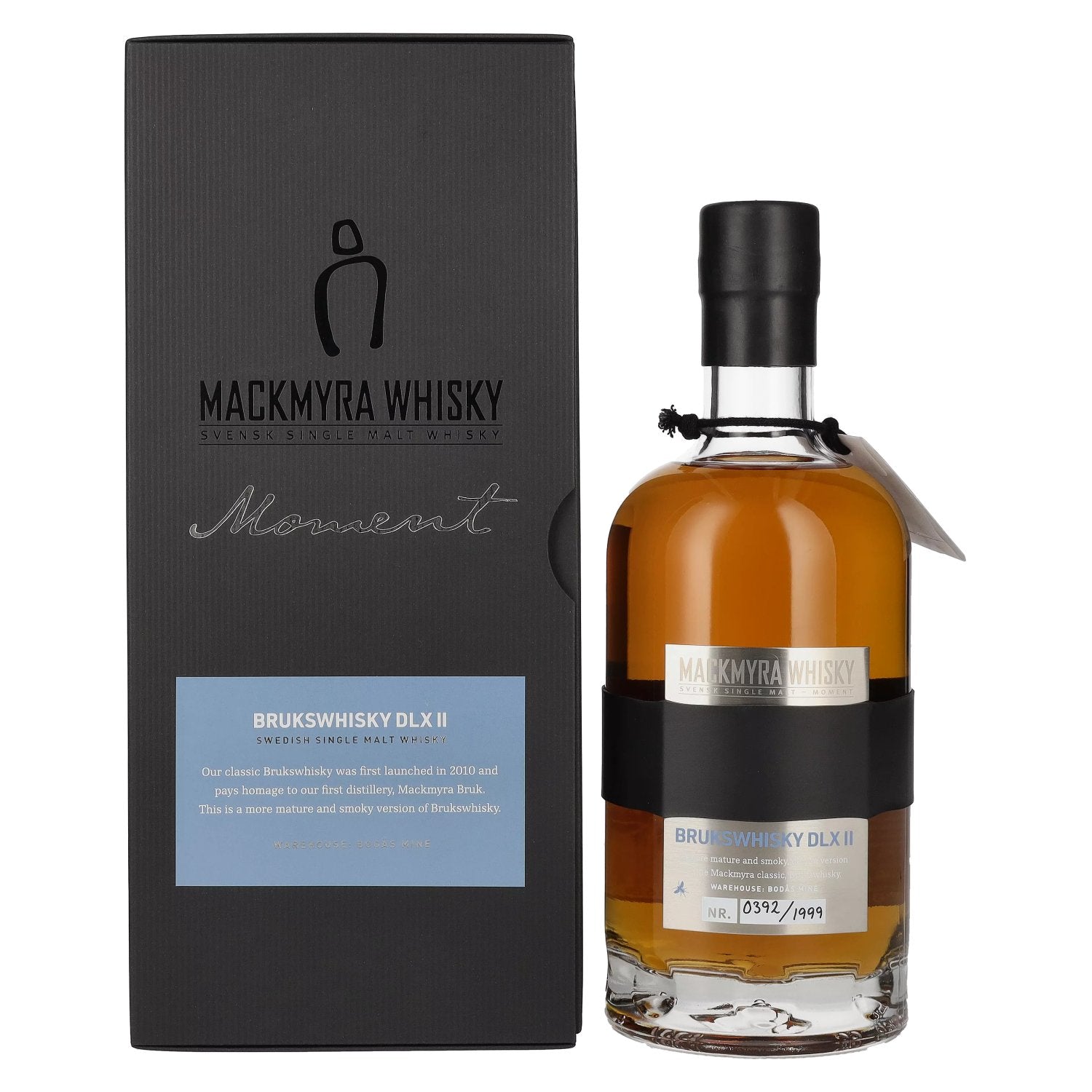 Mackmyra Moment BRUKSWHISKY DLX II Svensk Single Malt Whisky 44% Vol. 0,7l in Giftbox