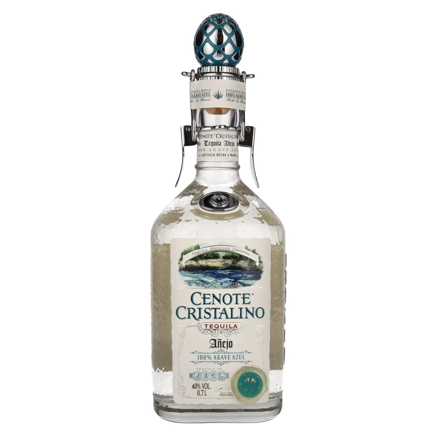 Cenote CRISTALINO Tequila Anejo 100% Agave Azul 40% Vol. 0,7l