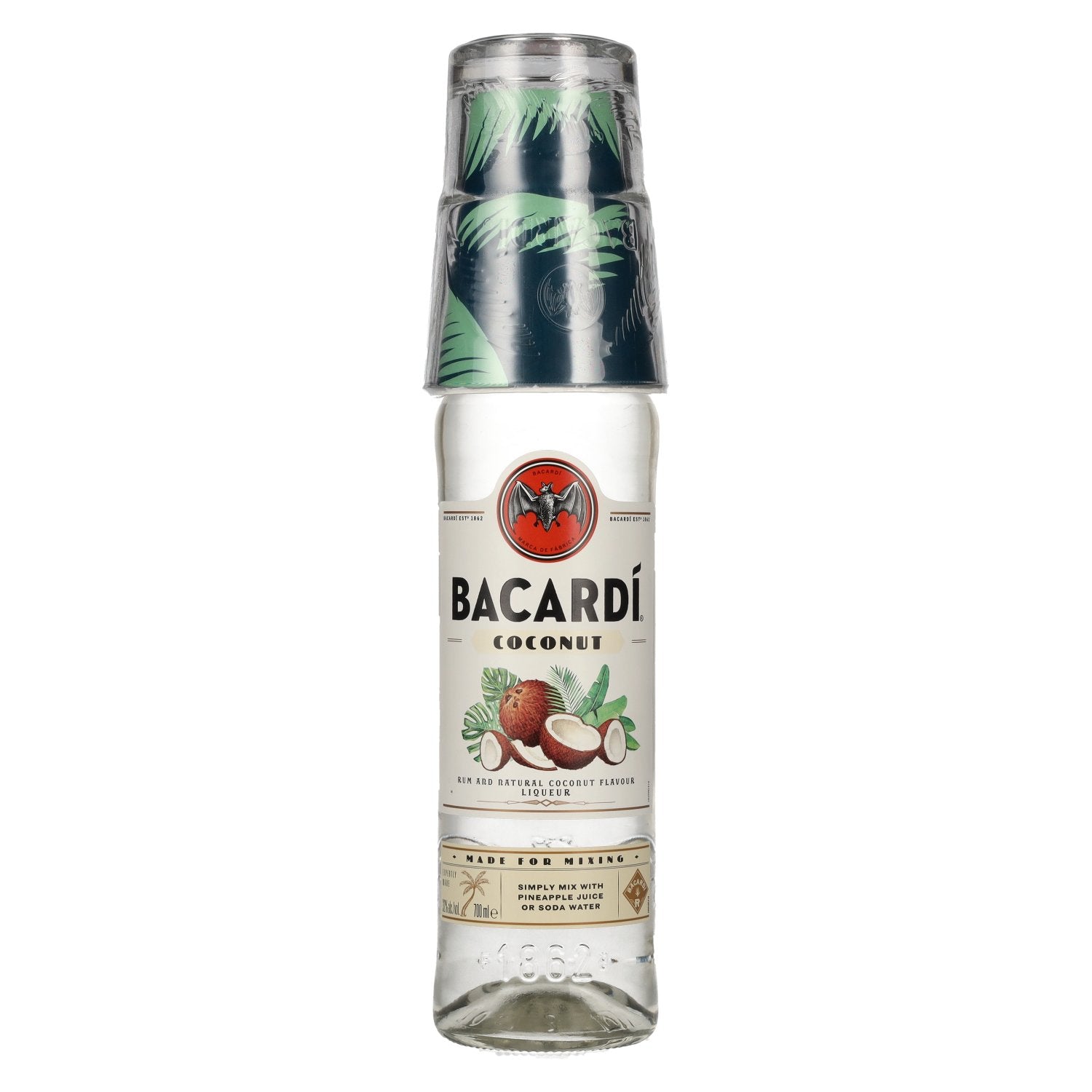 Bacardi COCONUT Spirit Drink 32% Vol. 0,7l with glass