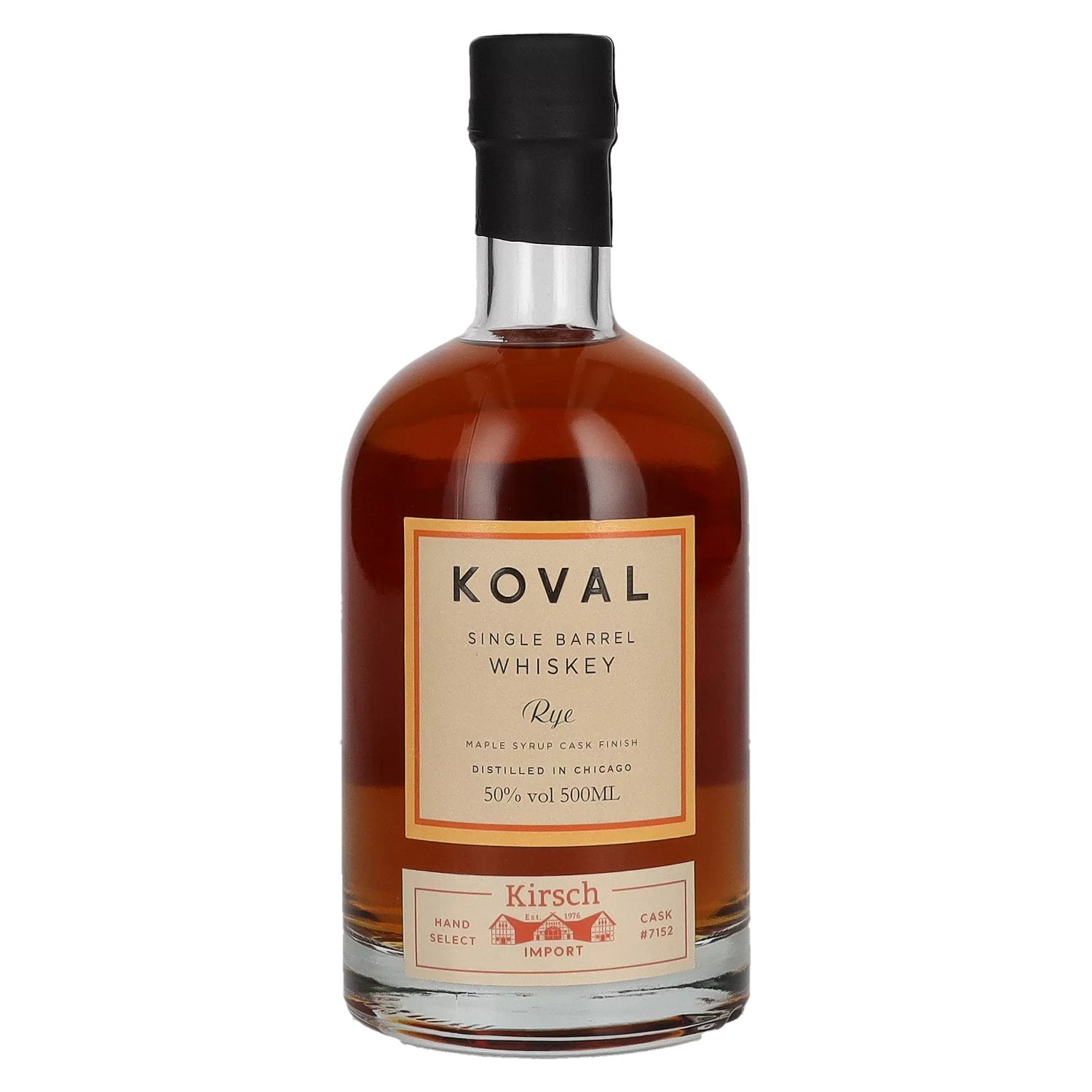 Koval RYE Single Barrel Whiskey Maple Syrup Cask Finish 50% Vol. 0,5l