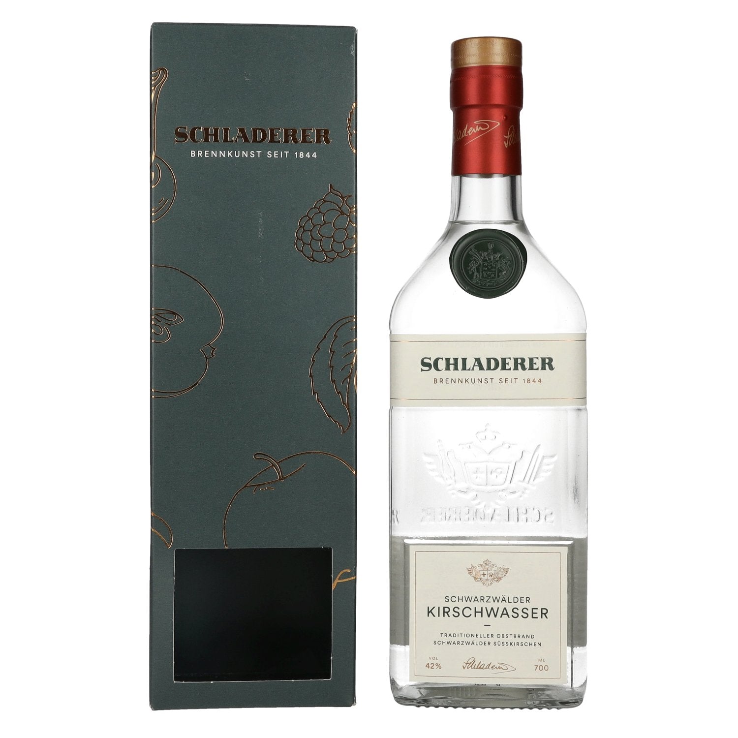 Schladerer Schwarzwaelder Kirschwasser 42% Vol. 0,7l in Giftbox