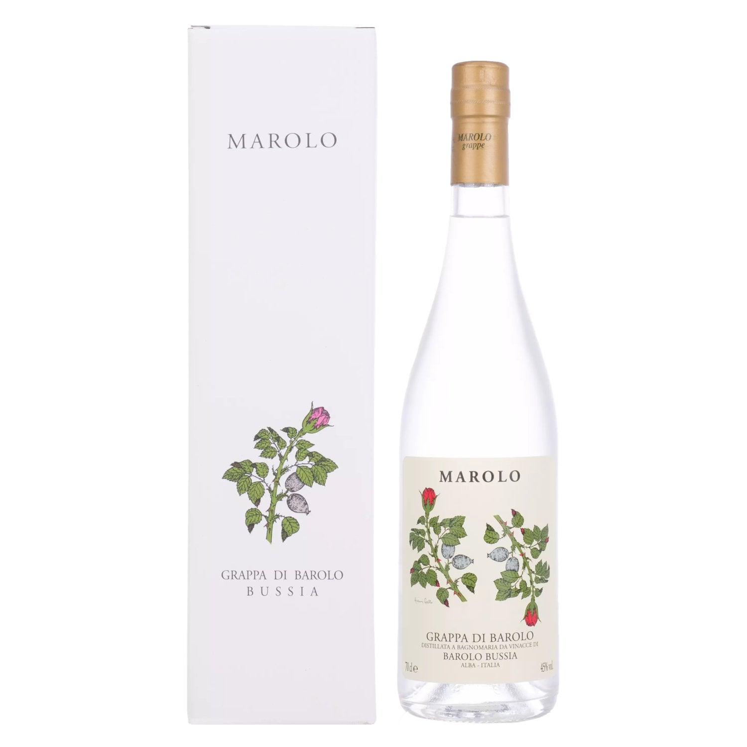 Marolo Grappa di BAROLO BUSSIA 45% Vol. 0,7l in Giftbox