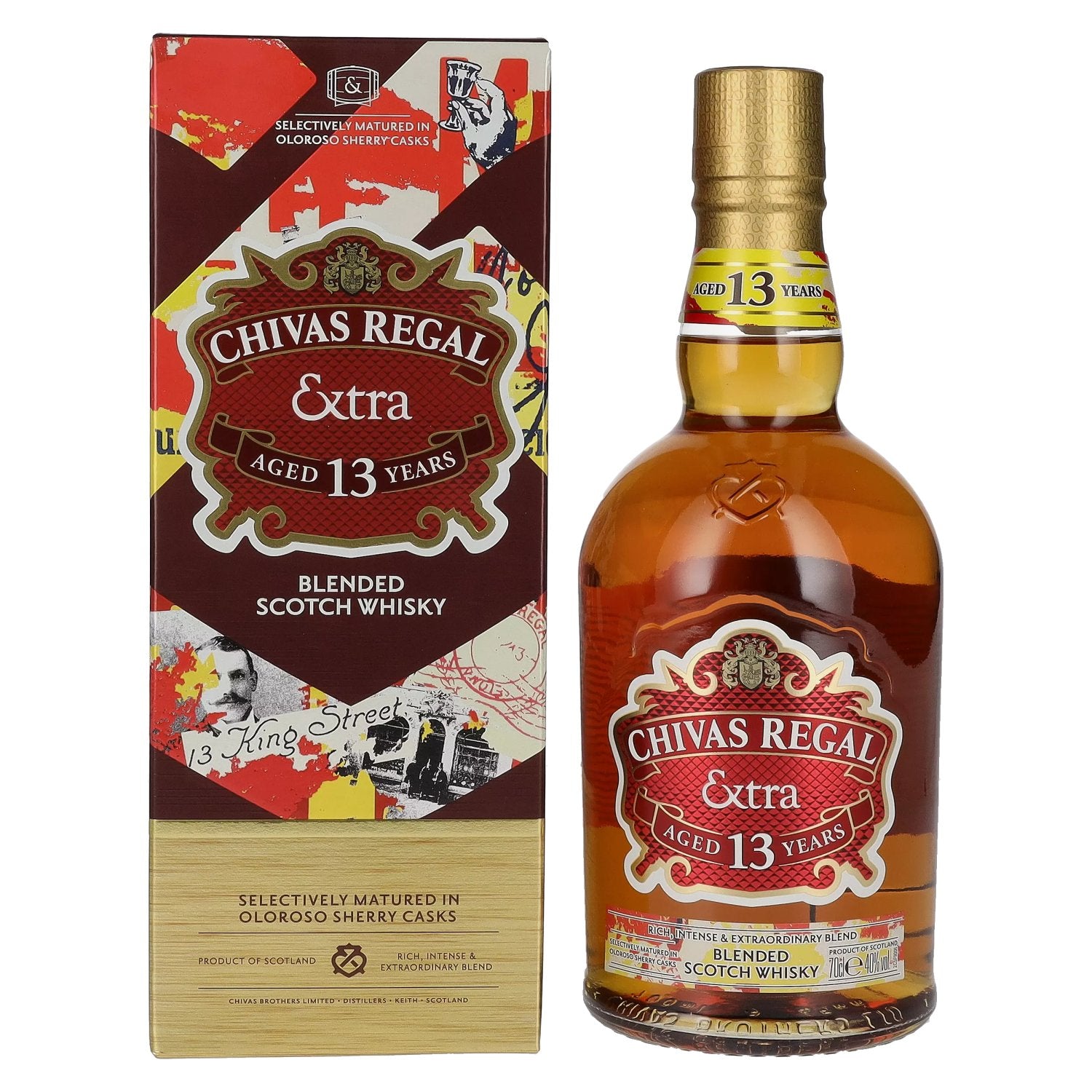 Chivas Regal EXTRA 13 Years Old OLOROSO SHERRY CASKS Finish 40% Vol. 0,7l in Giftbox